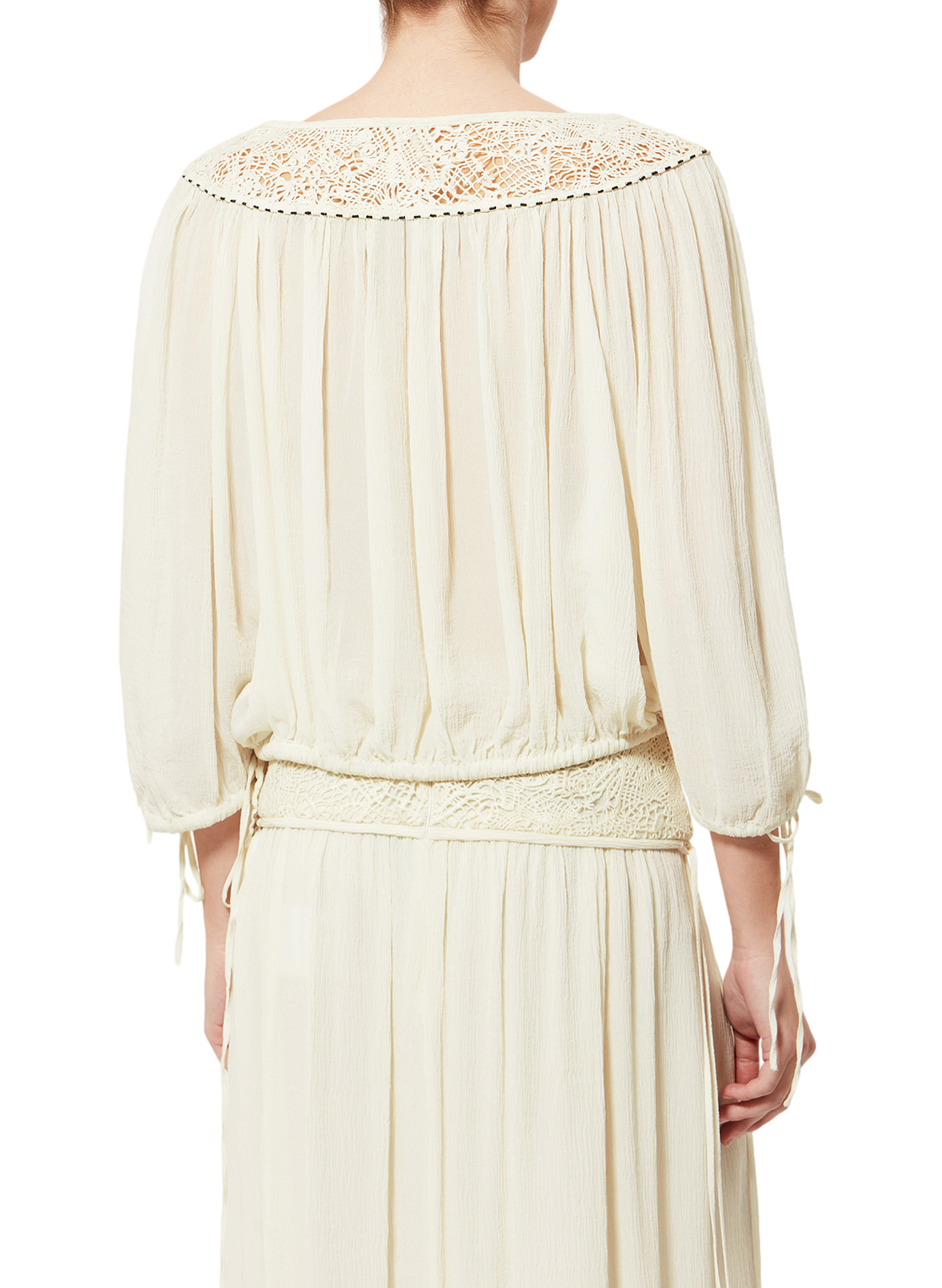 Oversized Nelida silk gauze blouse ISABEL MARANT White