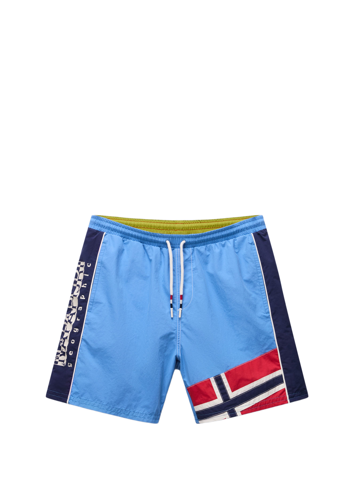 Short droit brodé à logo V-Reflect NAPAPIJRI Bleu