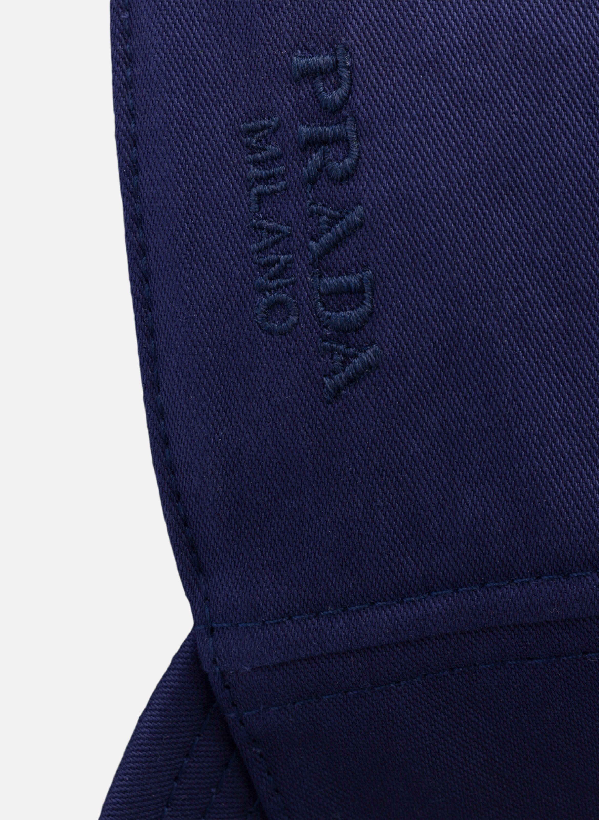 Ancienne casquette de baseball en satin de coton PRADA Bleu