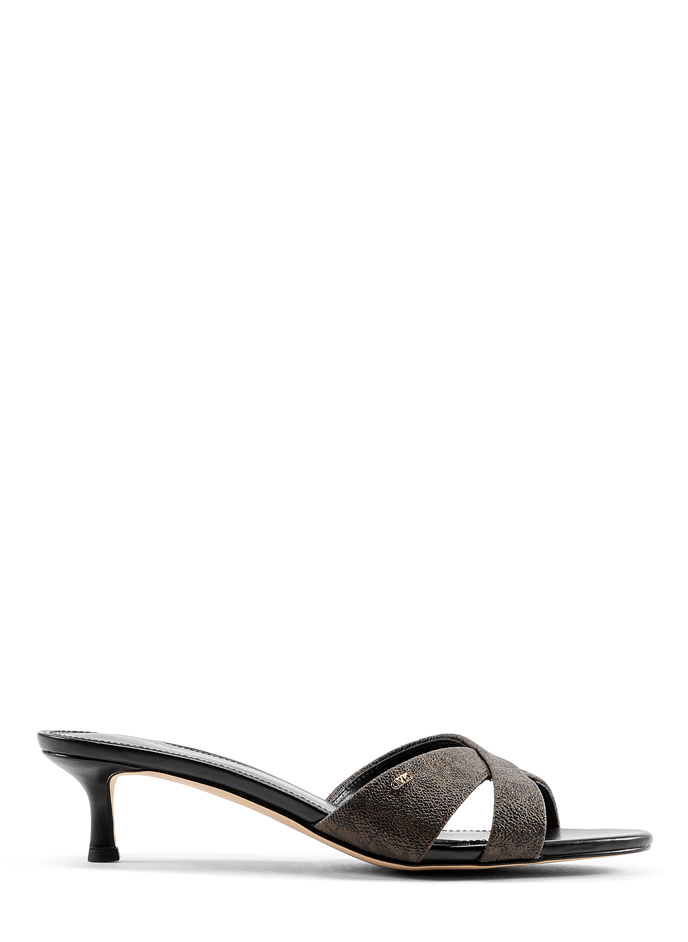 Monogrammed heel mules MICHAEL KORS Brown