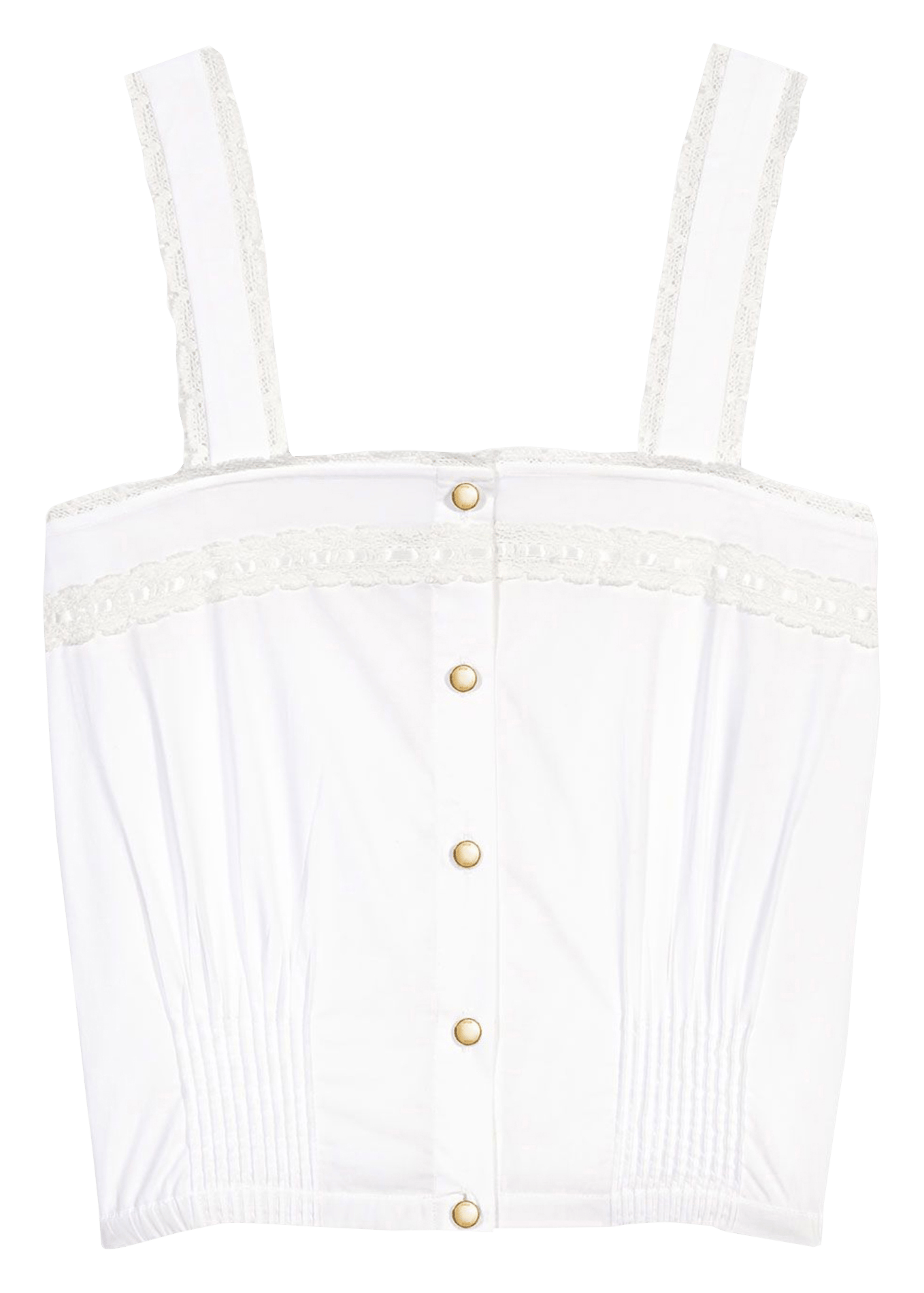 Top droit en coton MAJE Blanc