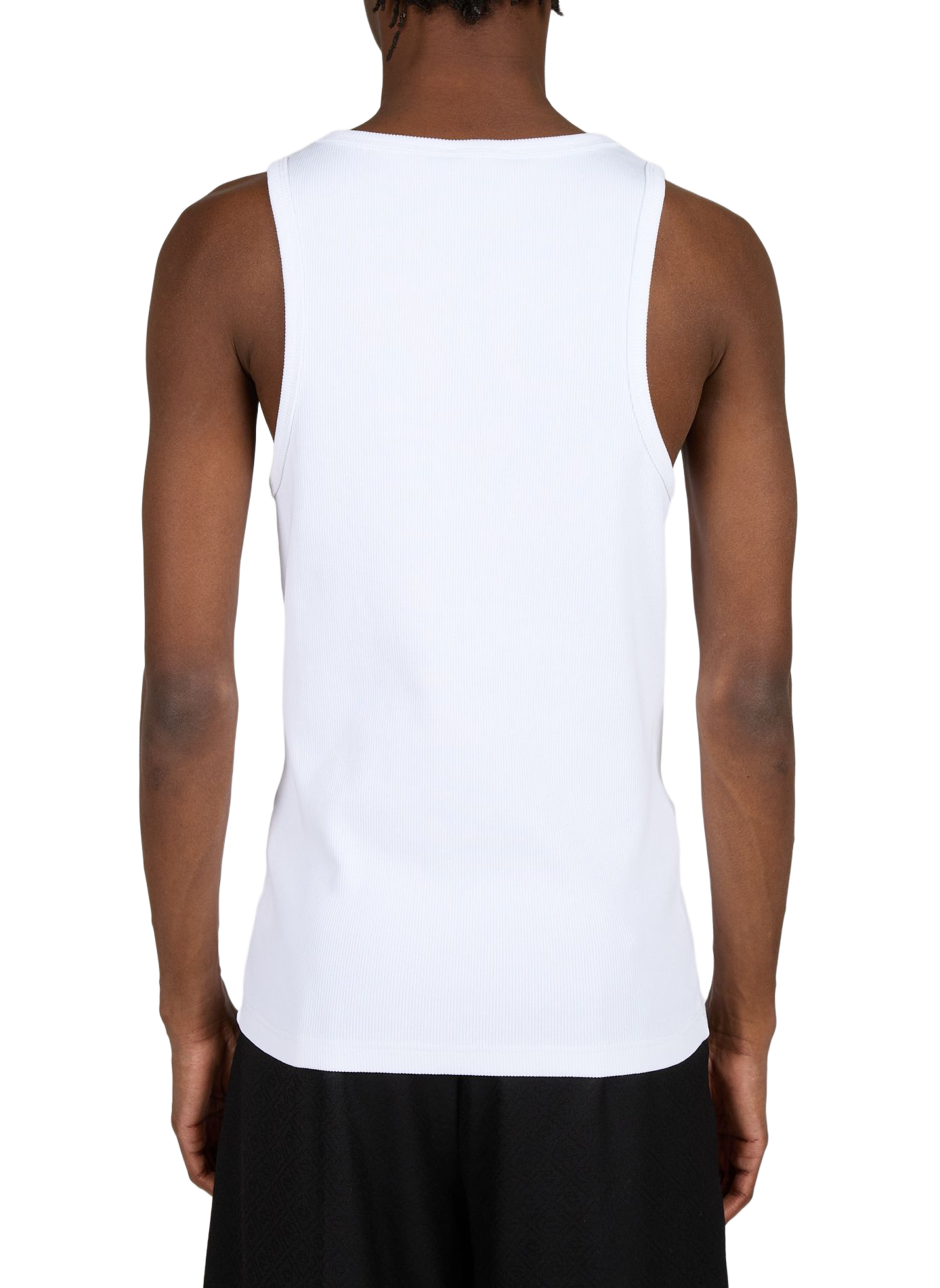 Tanktop met geborduurd logo van gemengd katoen CASABLANCA PARIS Wit