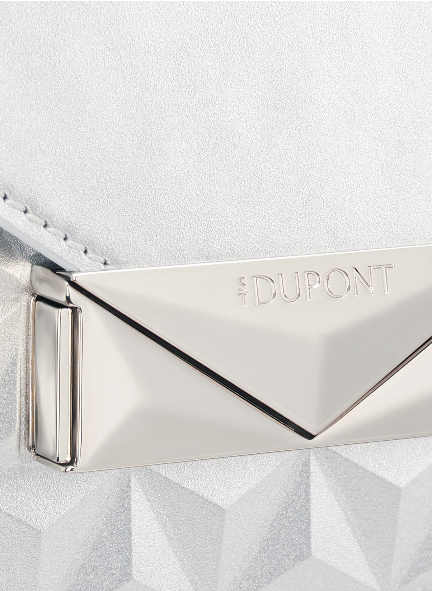 Umhängetasche Apex Nano Trunk aus Leder S.T. DUPONT Silber
