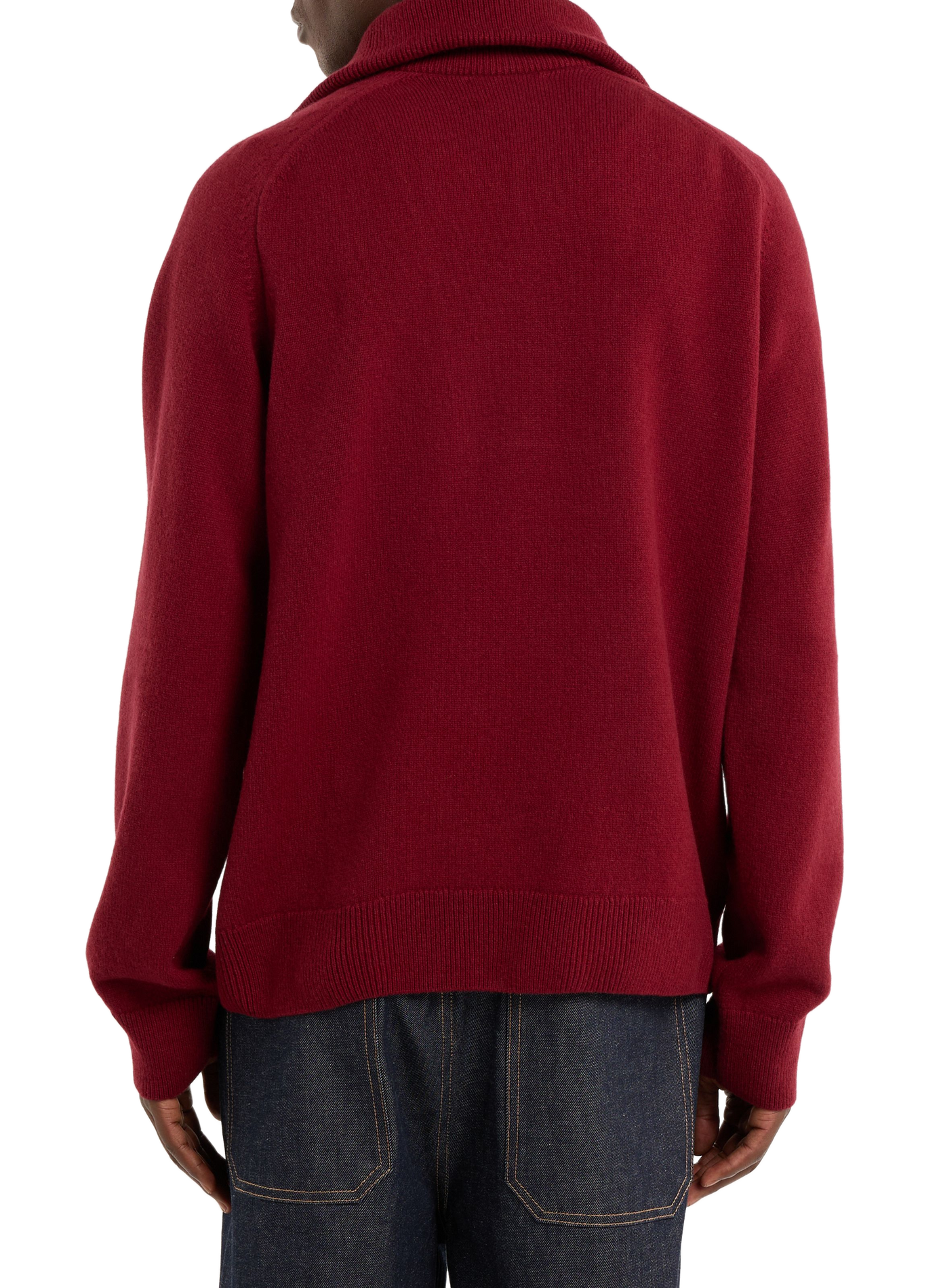 Pullover mit Stehkragen aus Wolle SAISON 1865 Rot