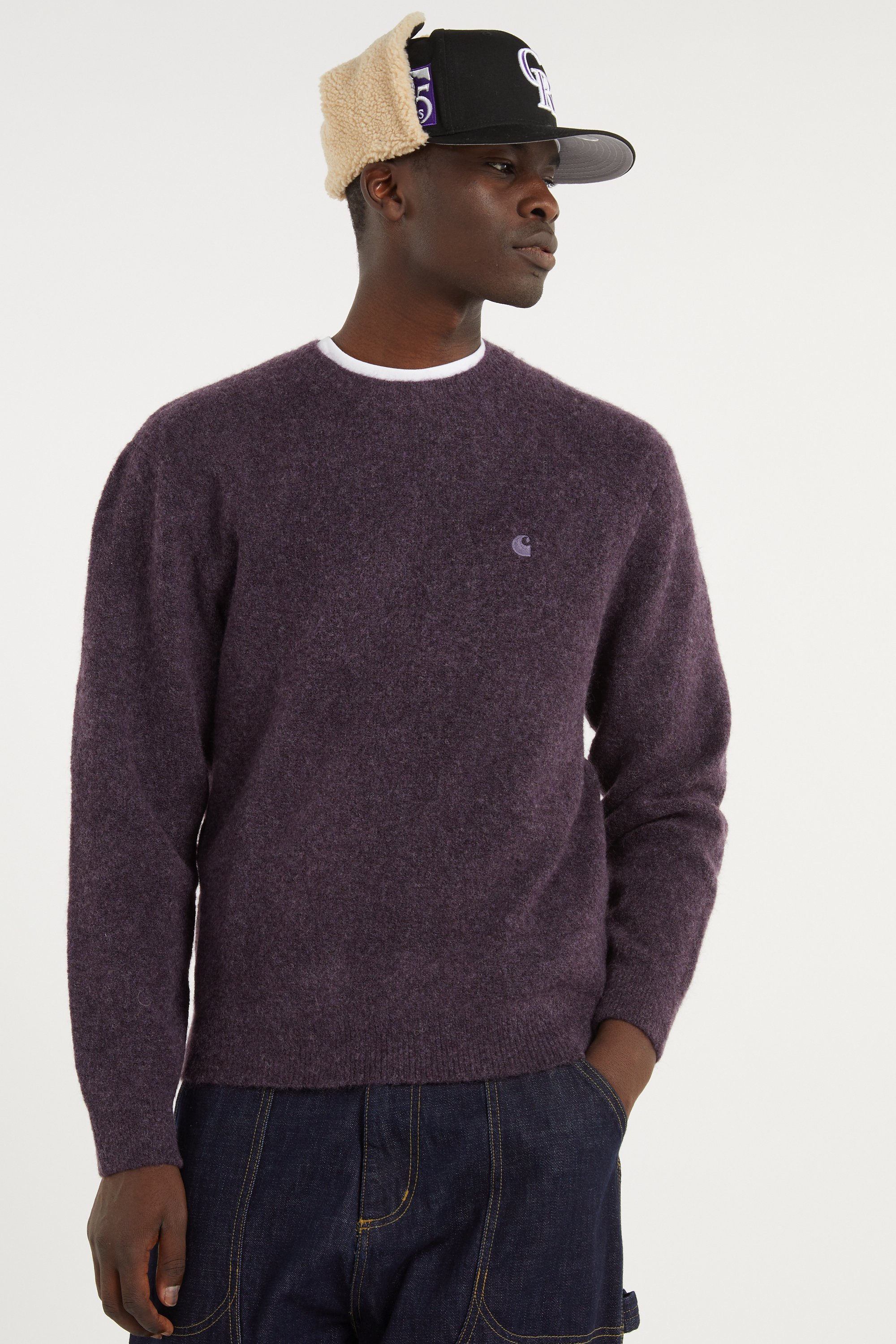 Pull curtis sweater CARHARTT WIP Violet
