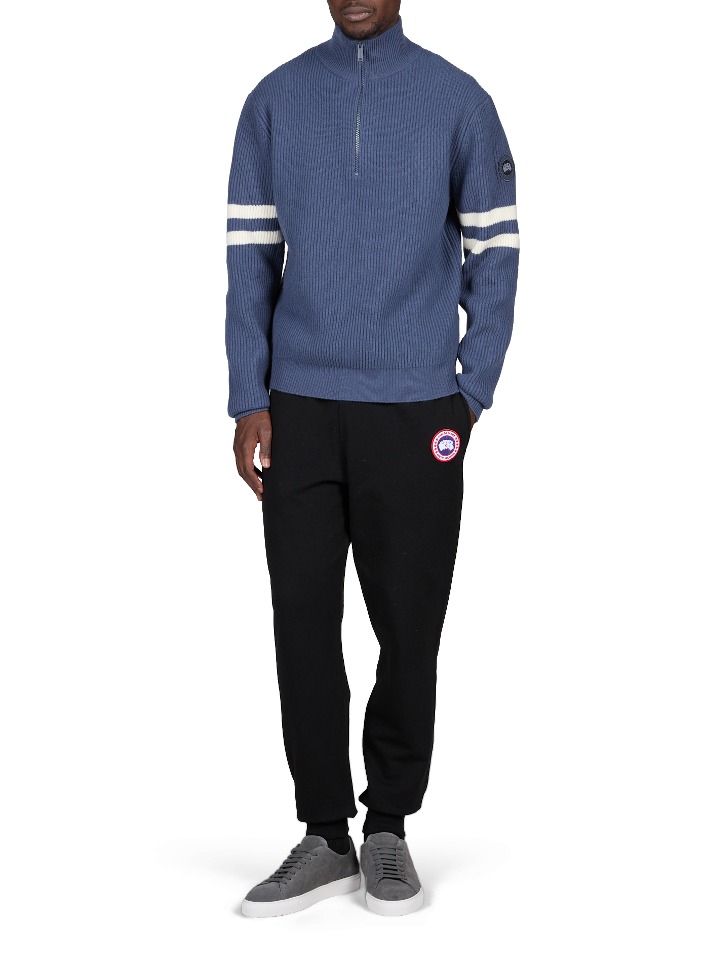 Straight wool turtleneck sweater CANADA GOOSE Blue
