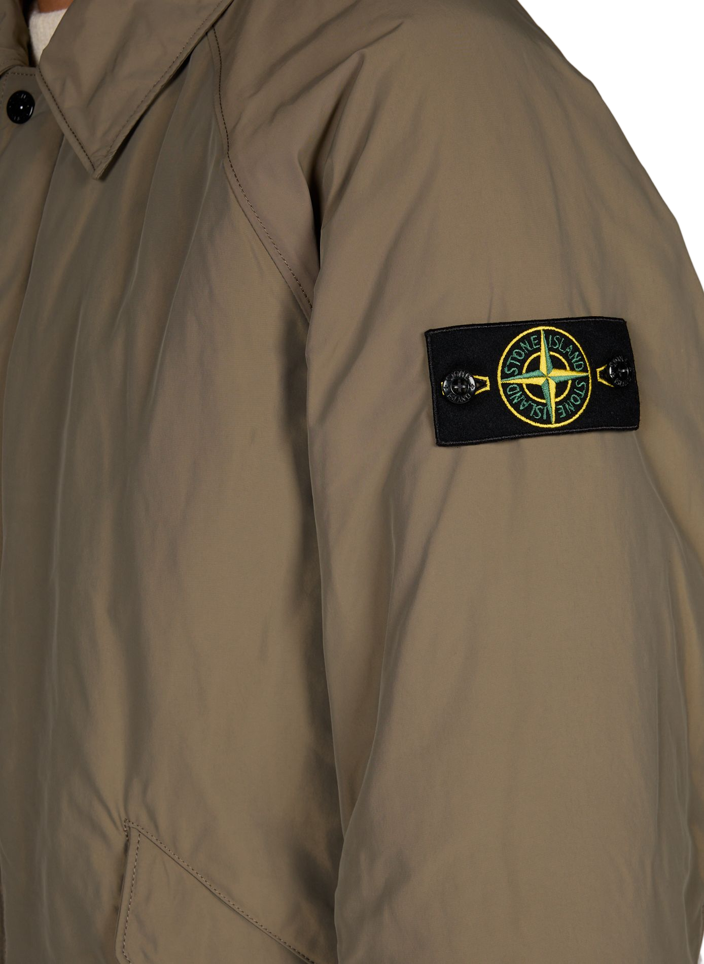 Zippered Reversible Coat STONE ISLAND Khaki