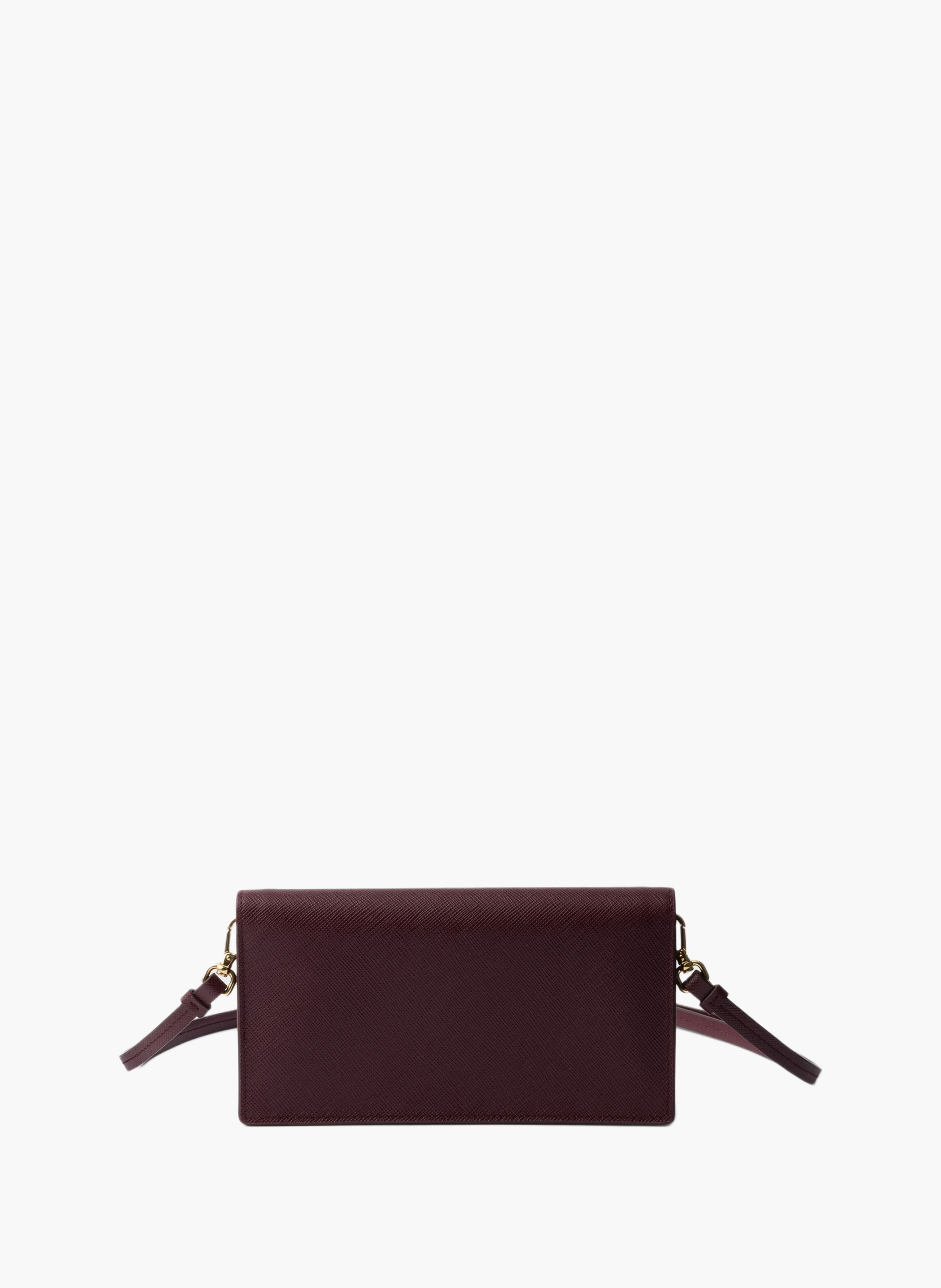 Mini sac en cuir saffiano PRADA Rouge