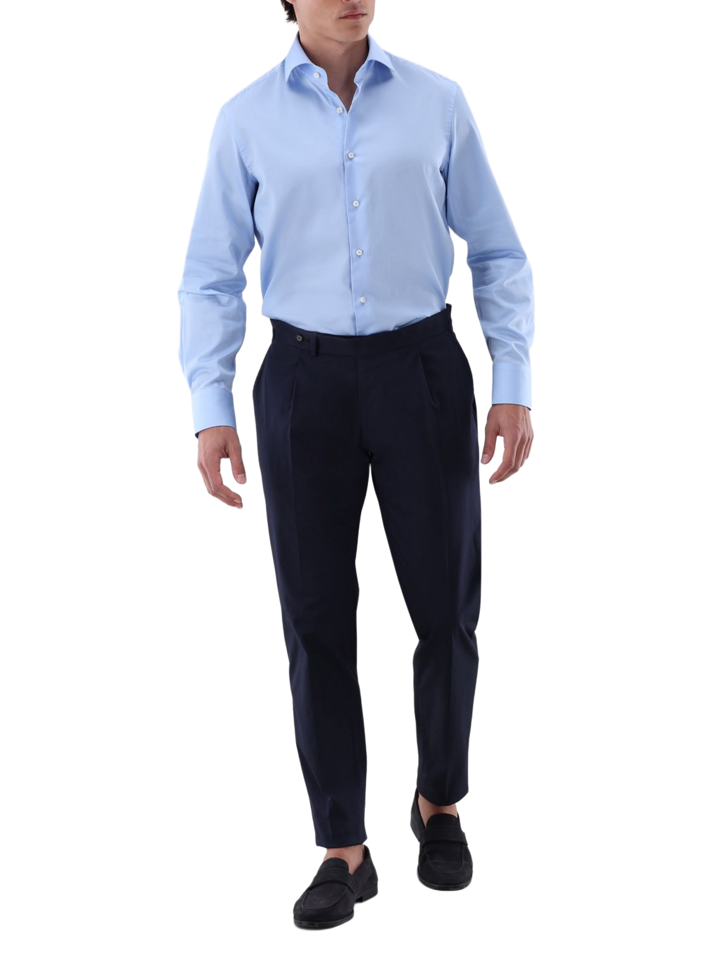 Plain cotton shirt VAN LAACK Blue