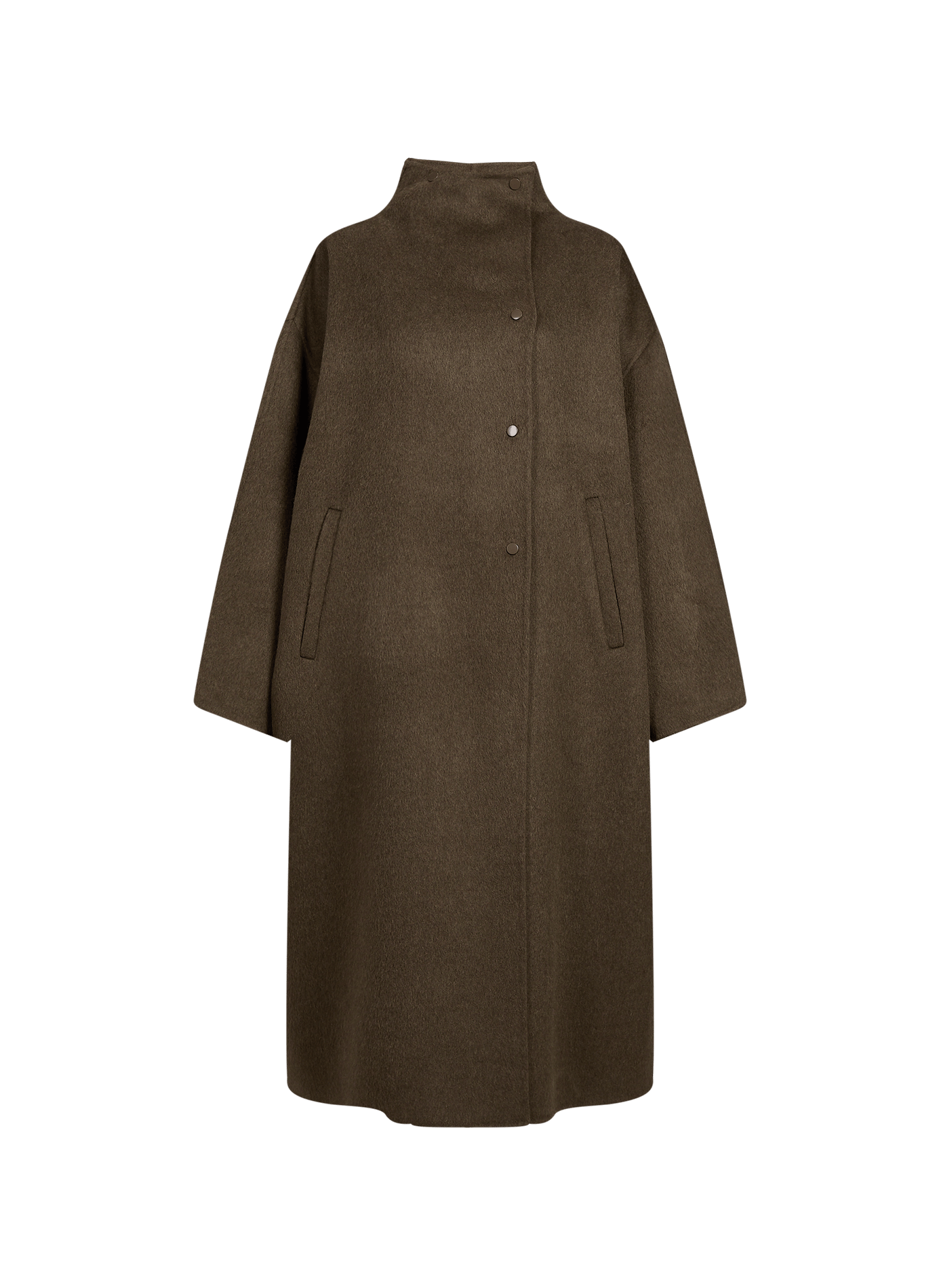 Manteau ample en laine MARGAUX LONNBERG Marron