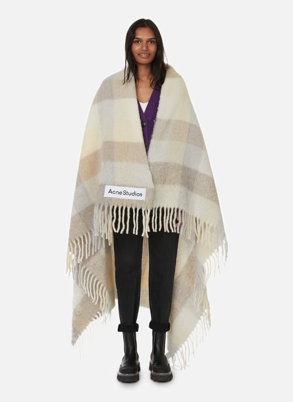 Acne plaid scarf hotsell