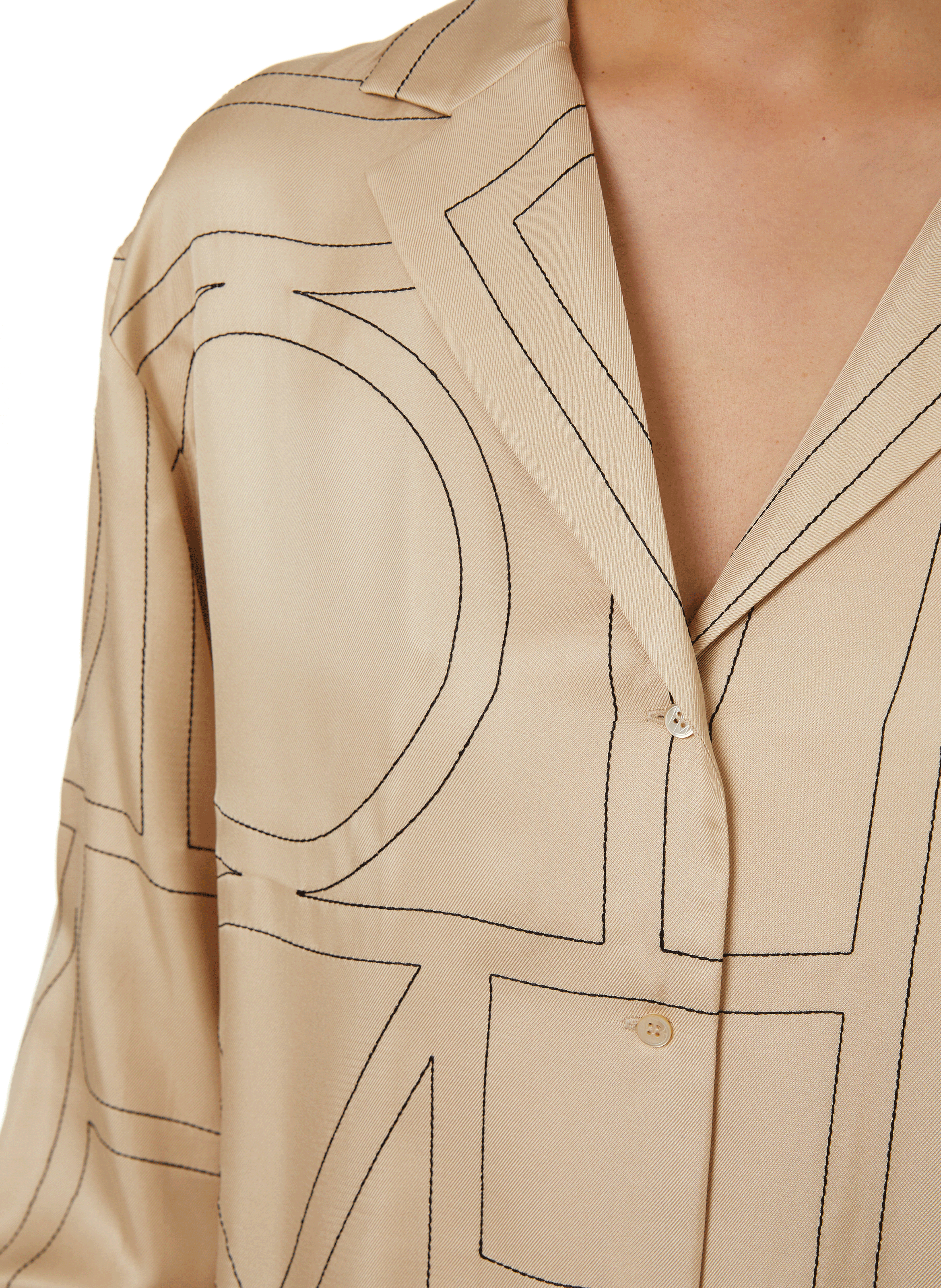 Silk shirt TOTEME Beige