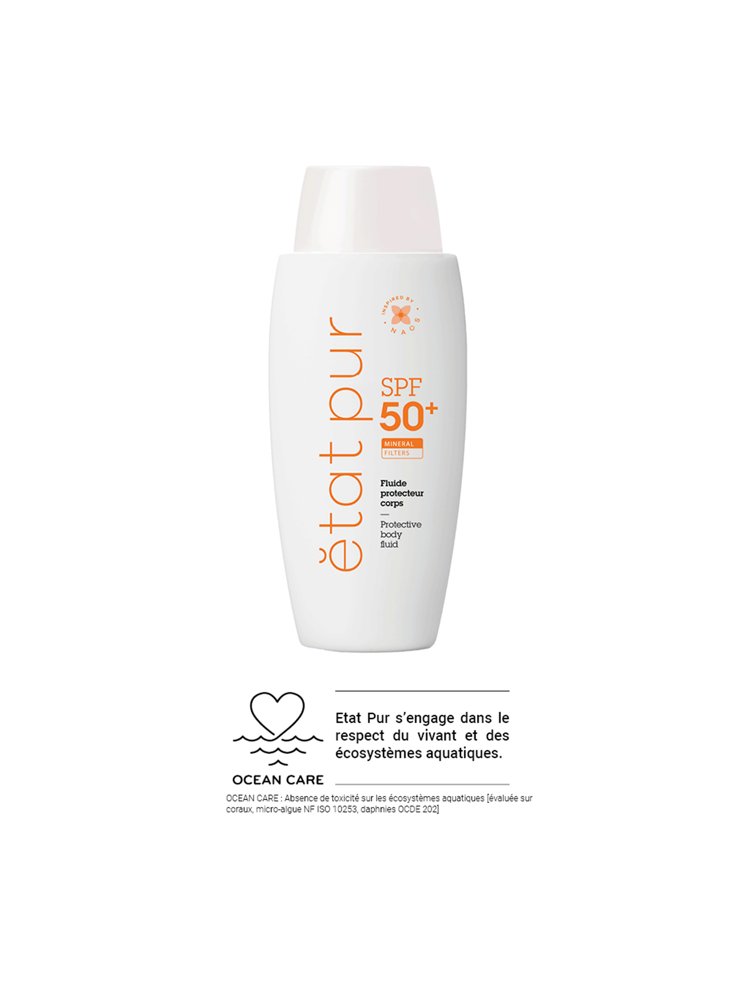 Le fluide protecteur corps SPF50+ ETAT PUR No color