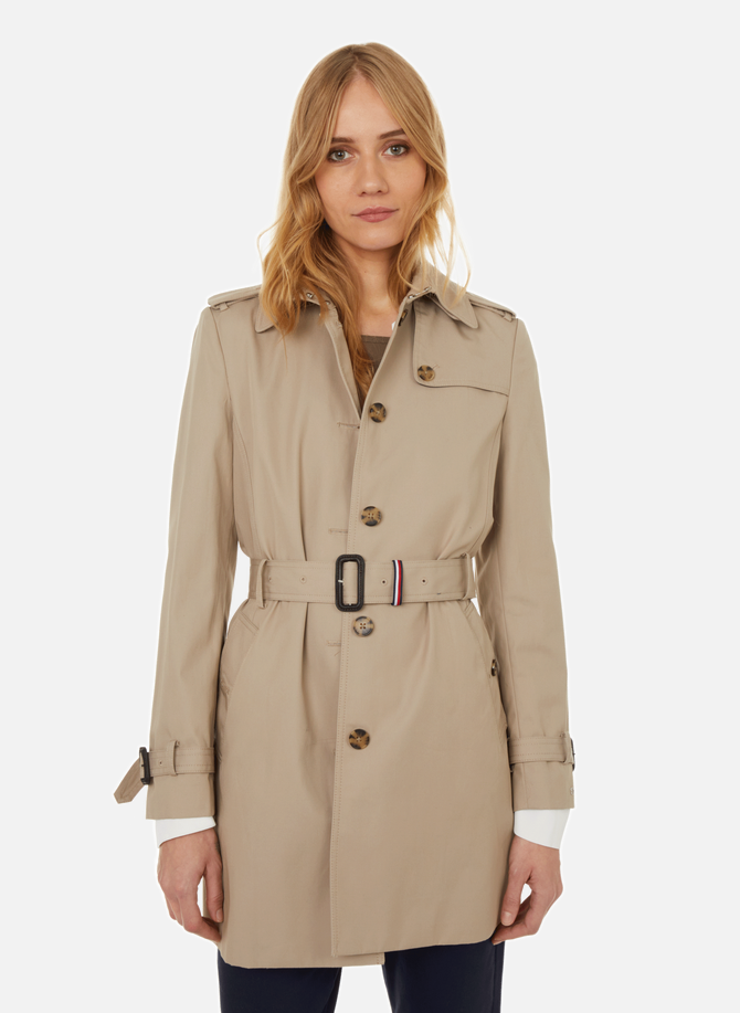 Organic cotton trench coat TOMMY HILFIGER