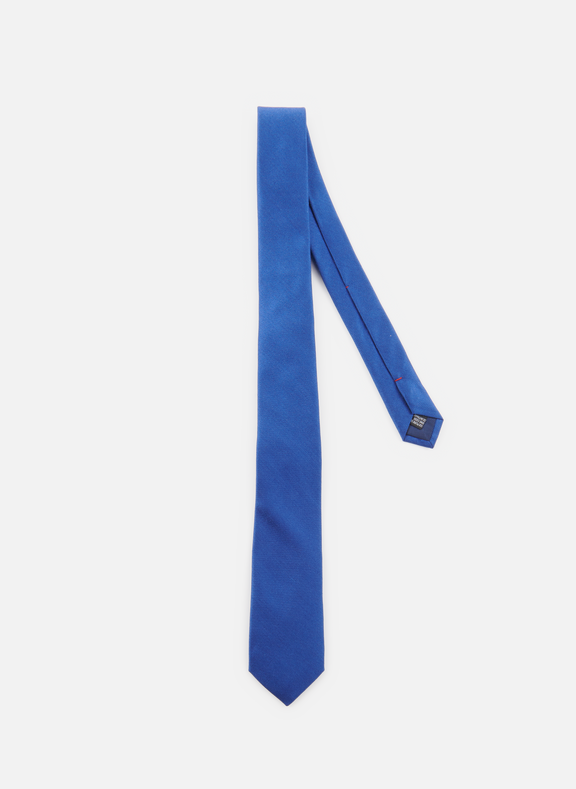 ATELIER F&B Cravate à rayures en soie Bleu