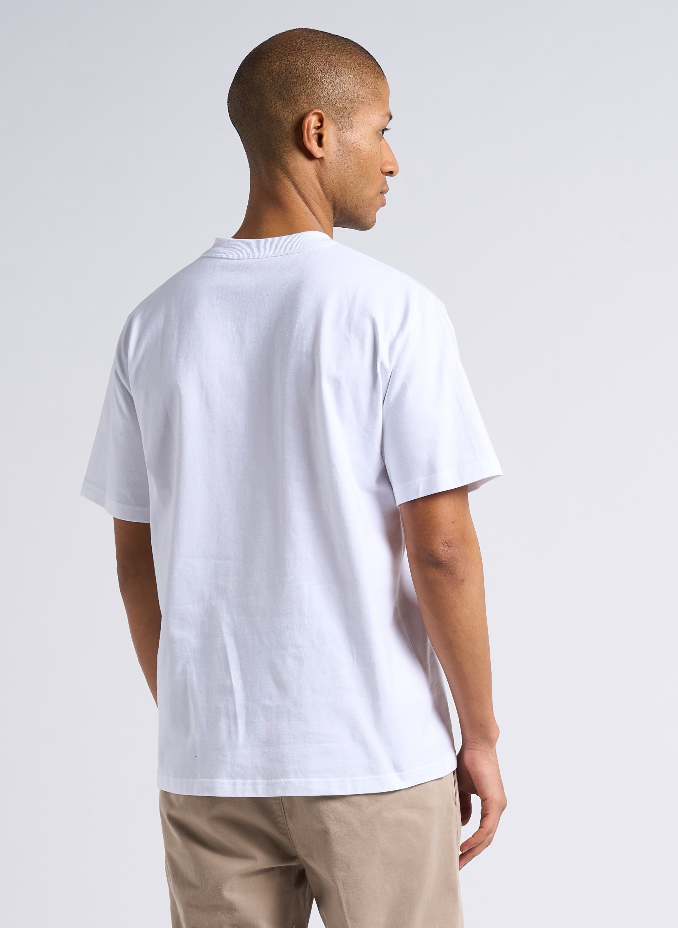 Tee-shirt droit ras du cou en coton bio callac ARMOR-LUX Blanc