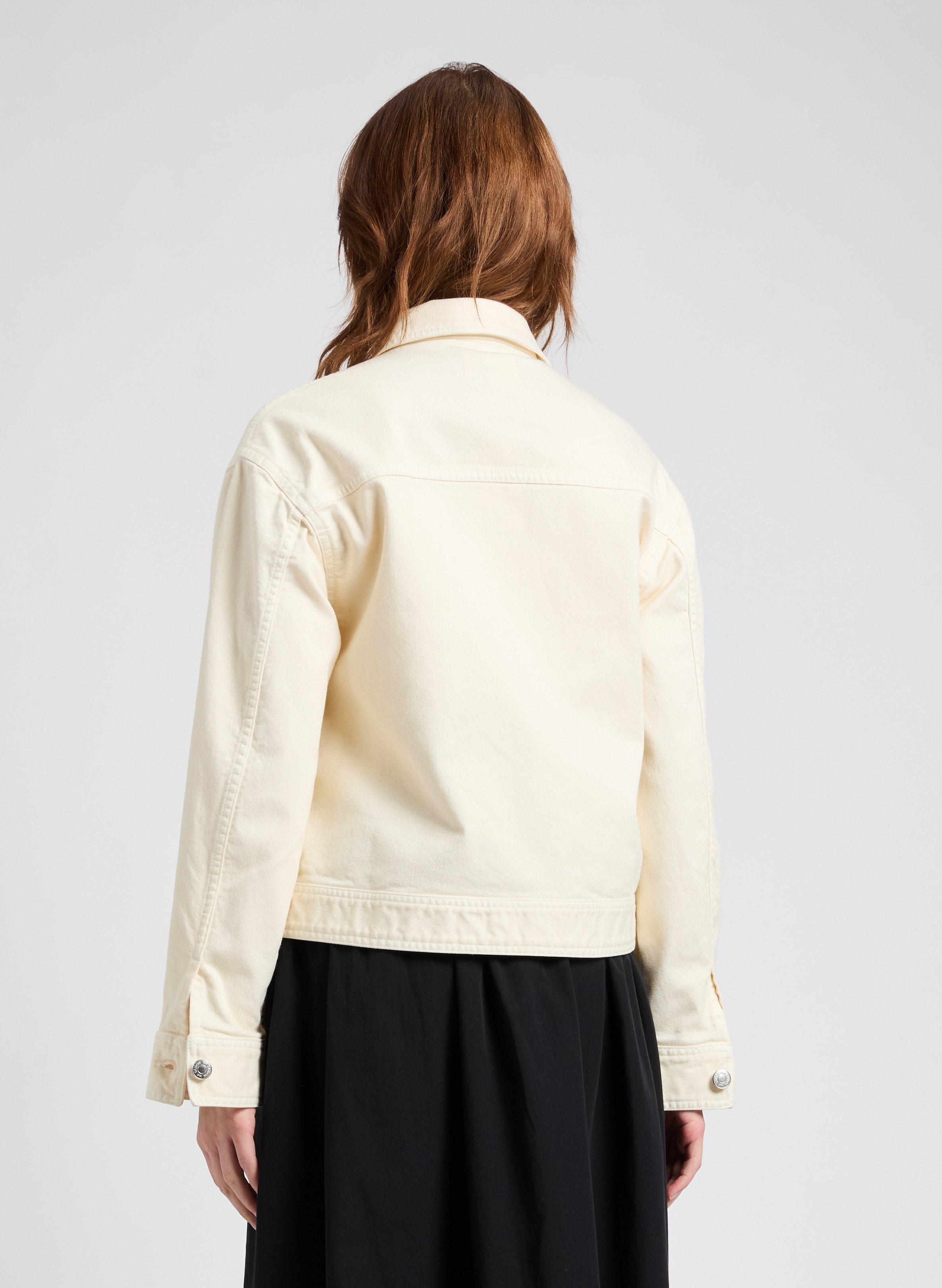 Veste courte en coton  SAISON 1865 Beige