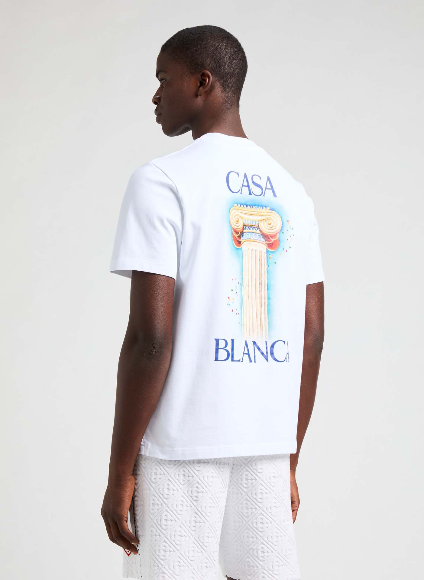 T-shirt The Column CASABLANCA PARIS White