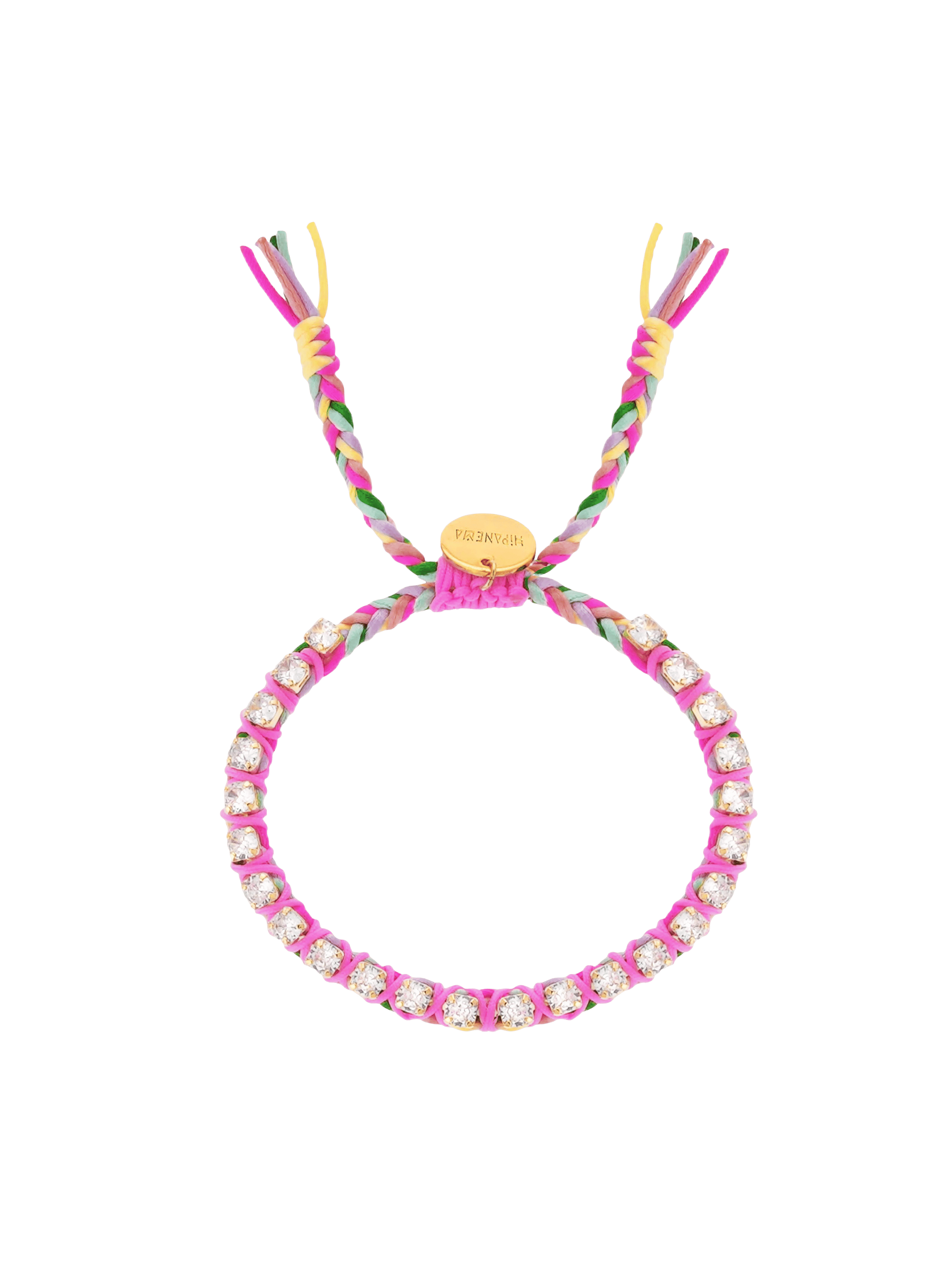 Bracelet en cordon et perles ajustable carlotta HIPANEMA Rose