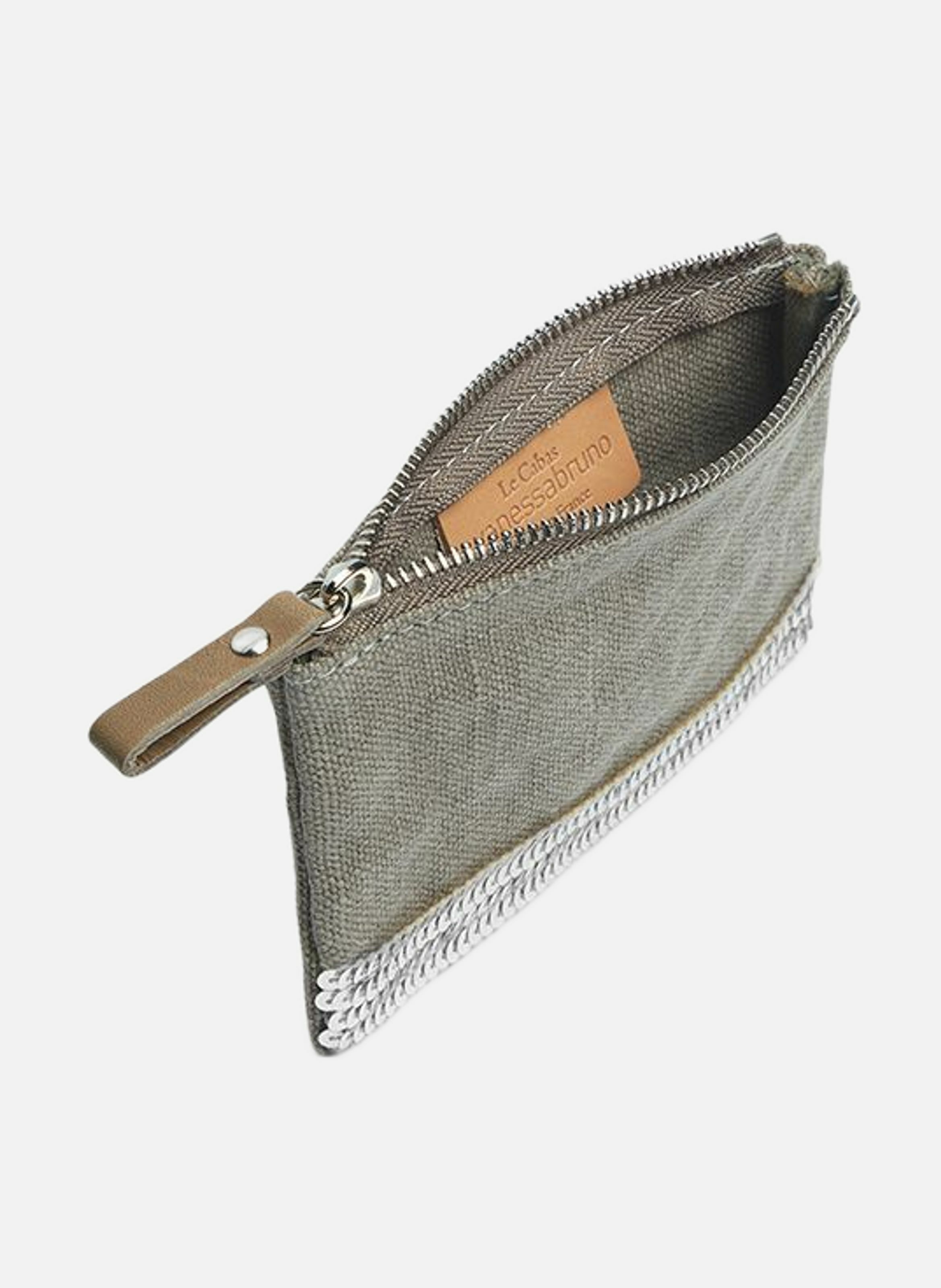 Petite pochette zippée VANESSA BRUNO Gris