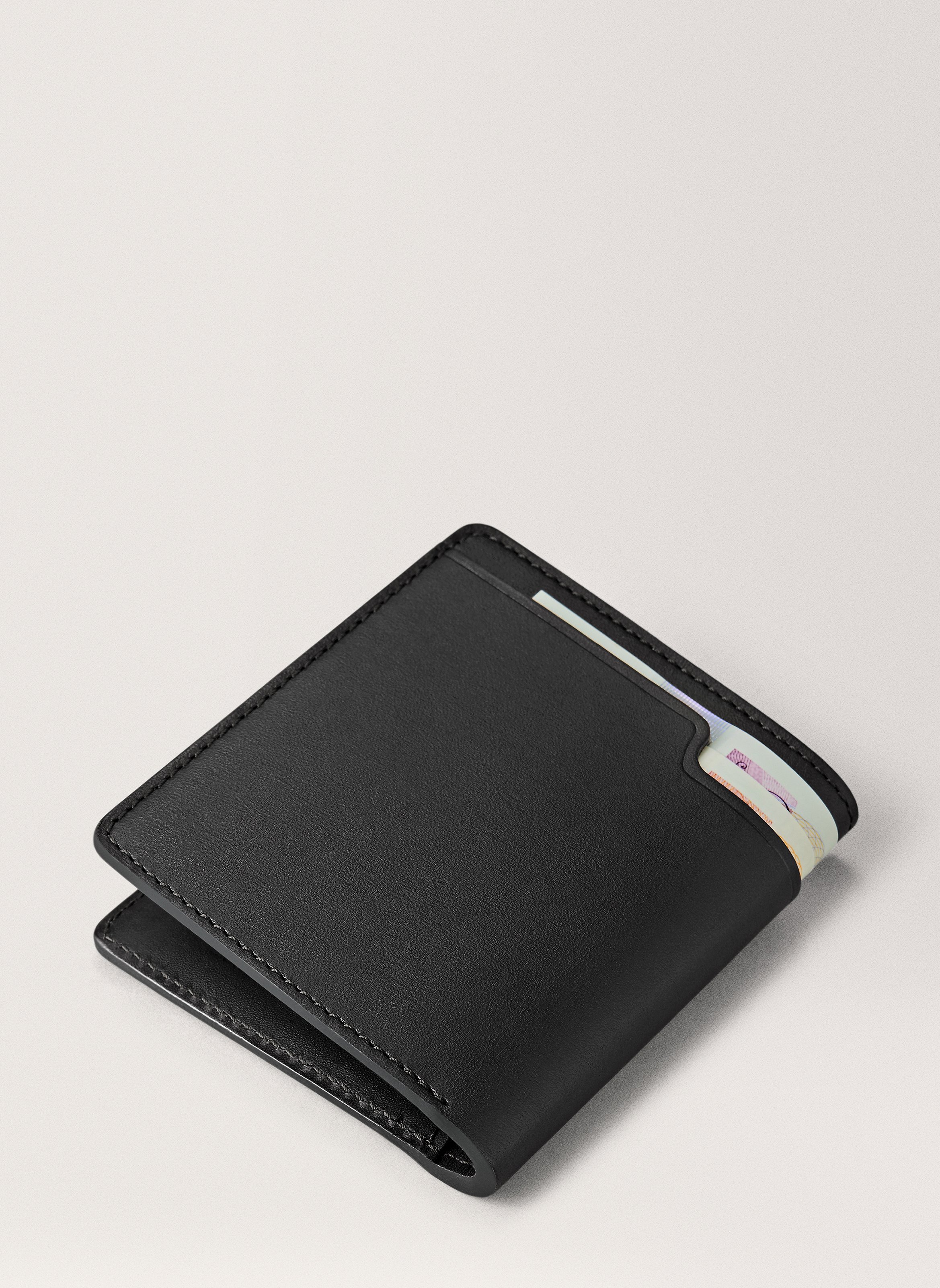 Portefeuille 'walden' en cuir vachetta CARL FRIEDRIK Noir