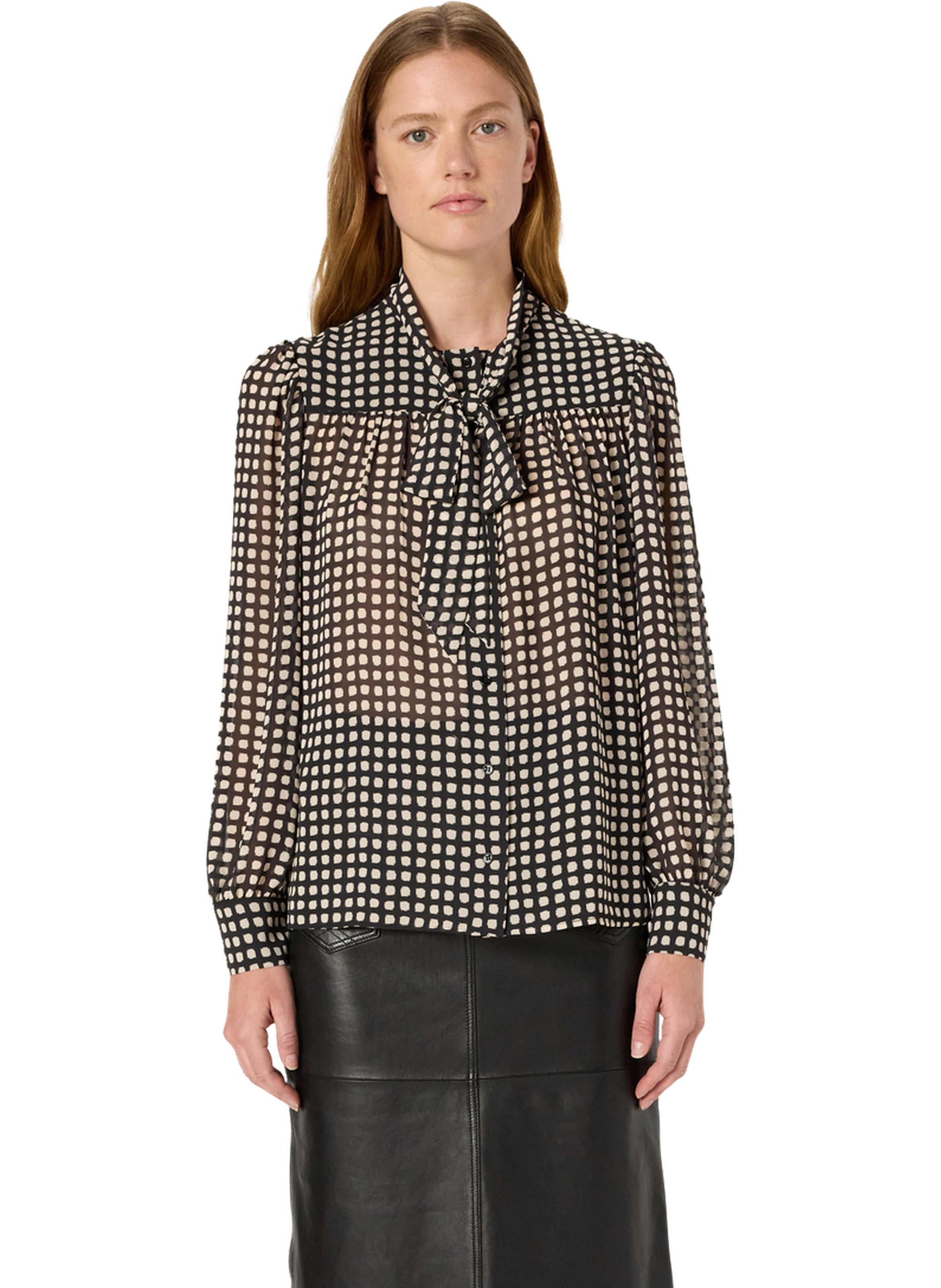 Chemise à pois graphiques - alisha GERARD DAREL Noir