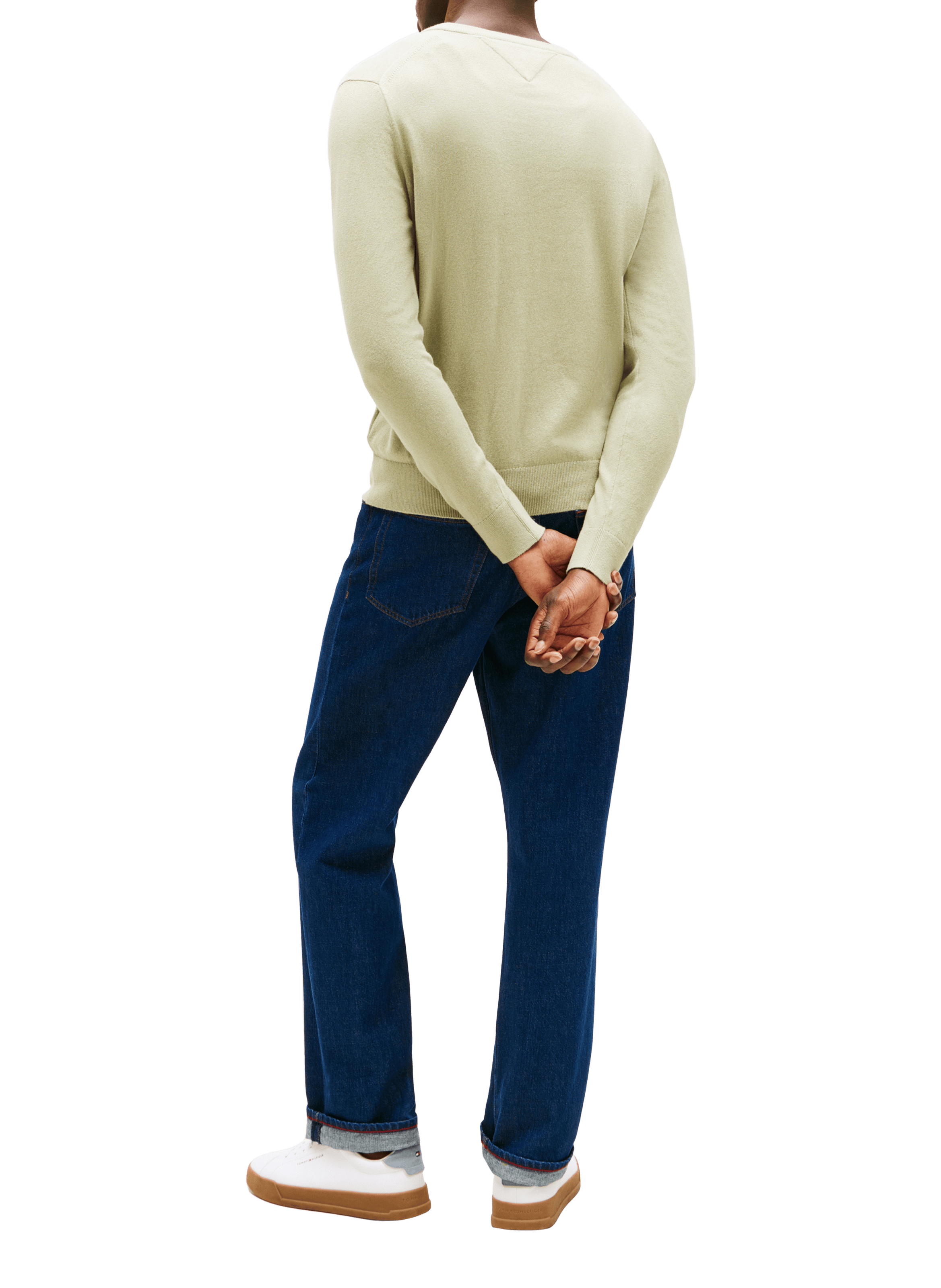 Cotton and cashmere jumper TOMMY HILFIGER Green