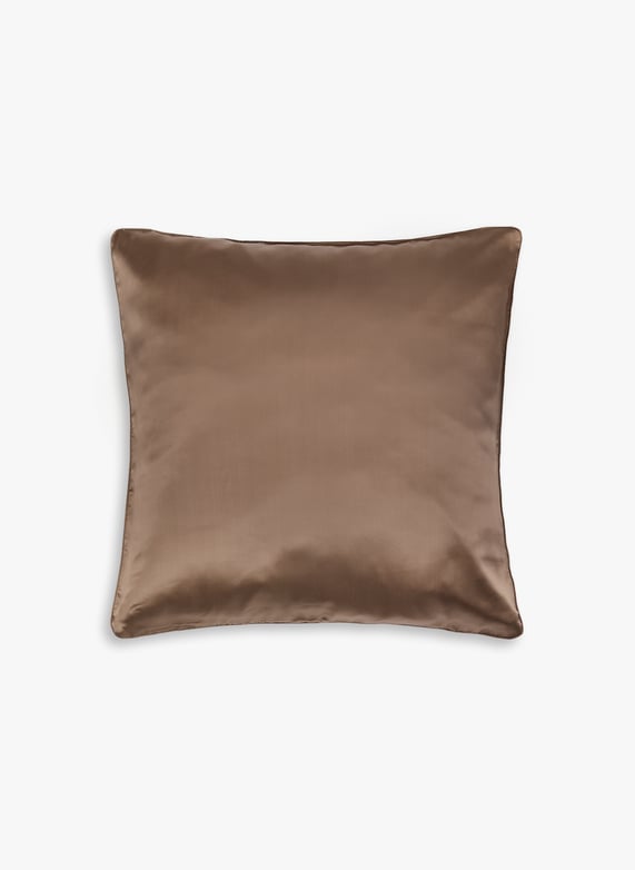 Taie d'oreiller en soie de mûrier | Marron by AU PRINTEMPS PARIS Taie d'oreiller en soie de mûrier Marron