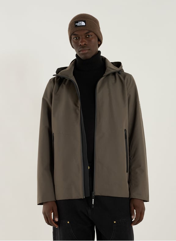 Solid parka with removable hood Khaki by ECOALF ECOALF Solid parka with removable hood Khaki