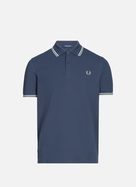Cotton pique polo shirt Blue by FRED PERRY FRED PERRY Cotton pique polo shirt Blue
