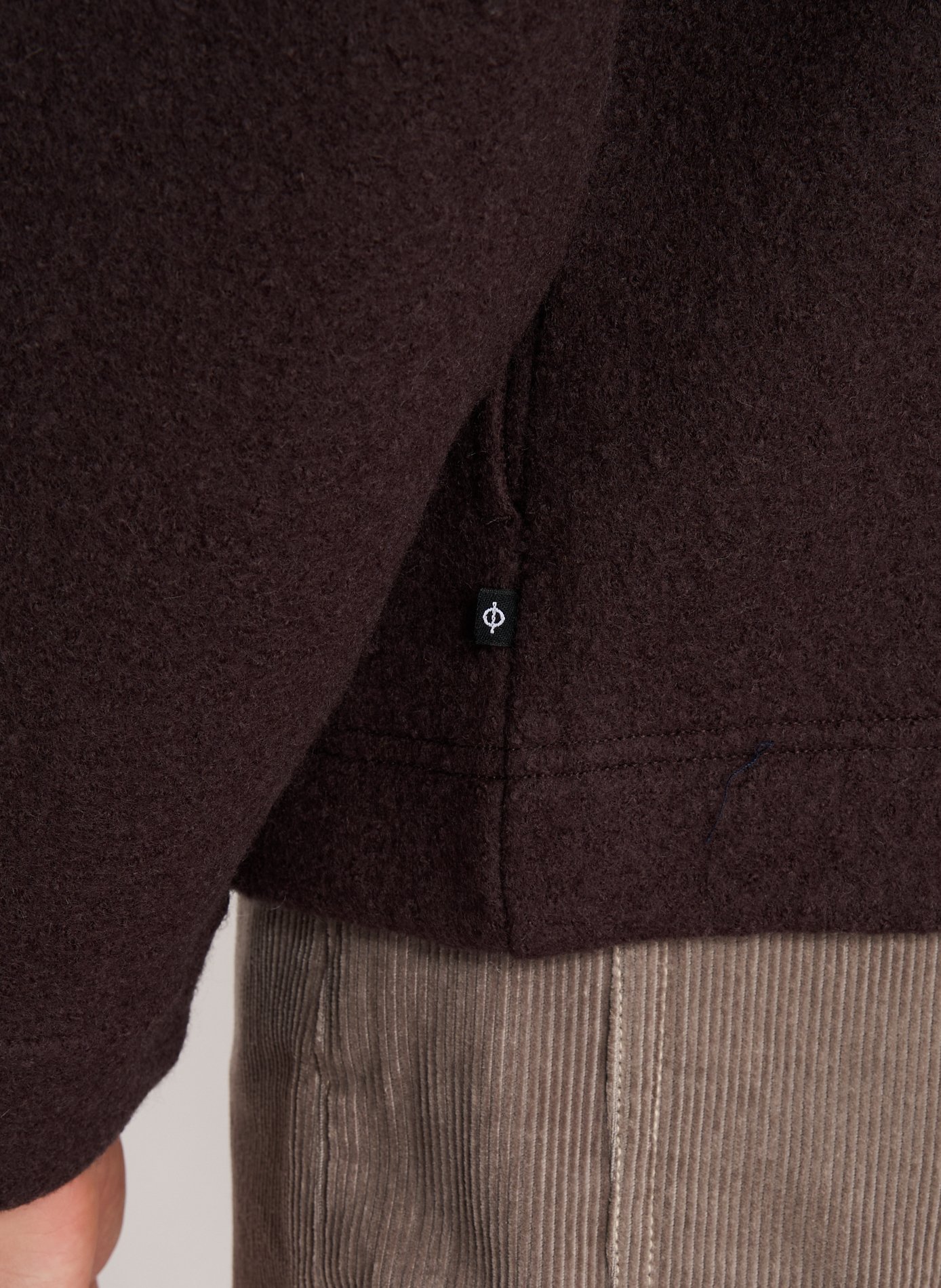 Veste à col classique en laine SAMSOE SAMSOE Marron