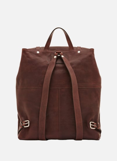 Sac à dos en cuir de vachette IL BISONTE Sac à dos en cuir de vachette IL BISONTE