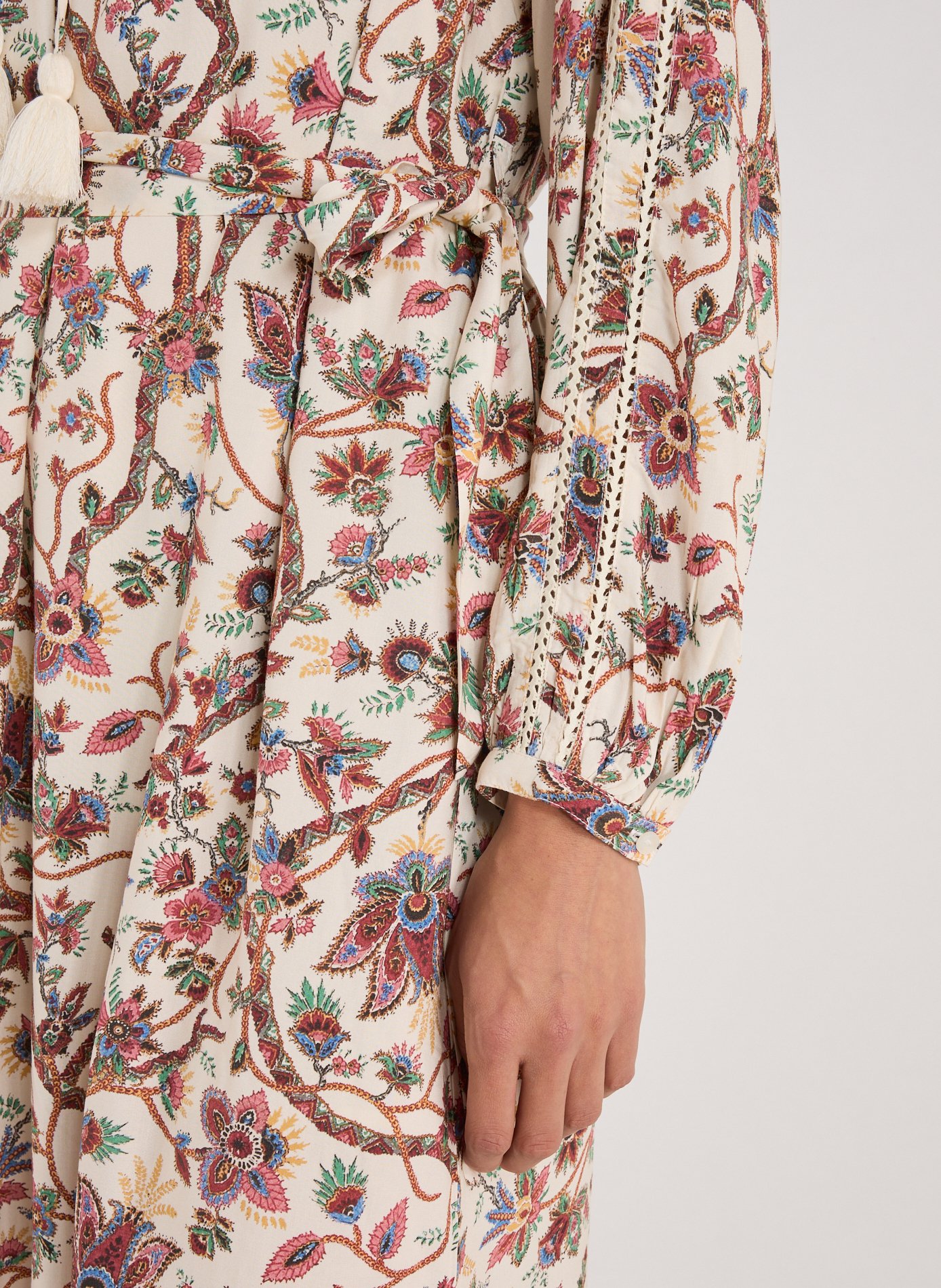 Robe longue col V imprimée  LOUISE MISHA Multicolore