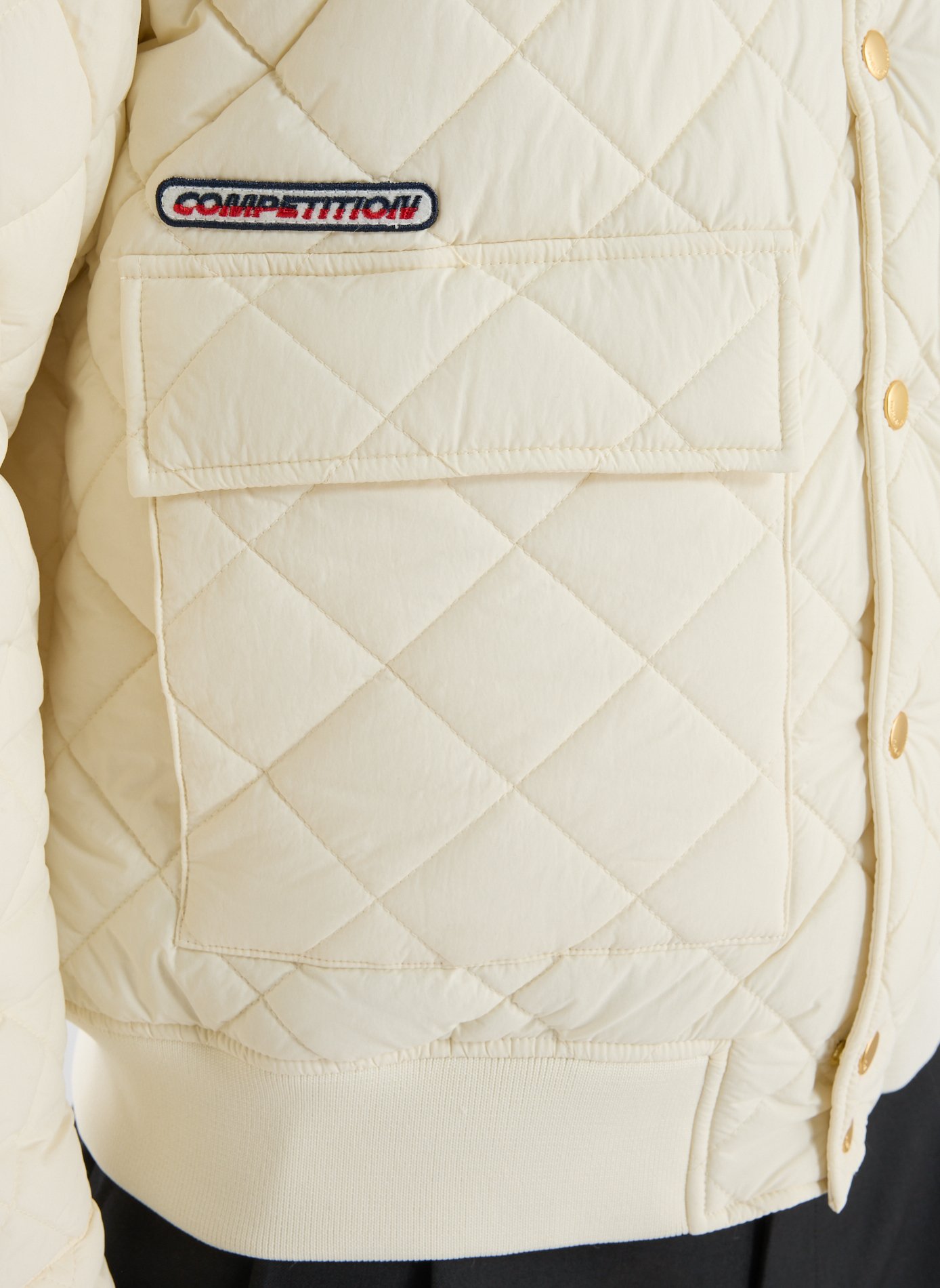 Quilted jacket with classic collar DROLE DE MONSIEUR Beige