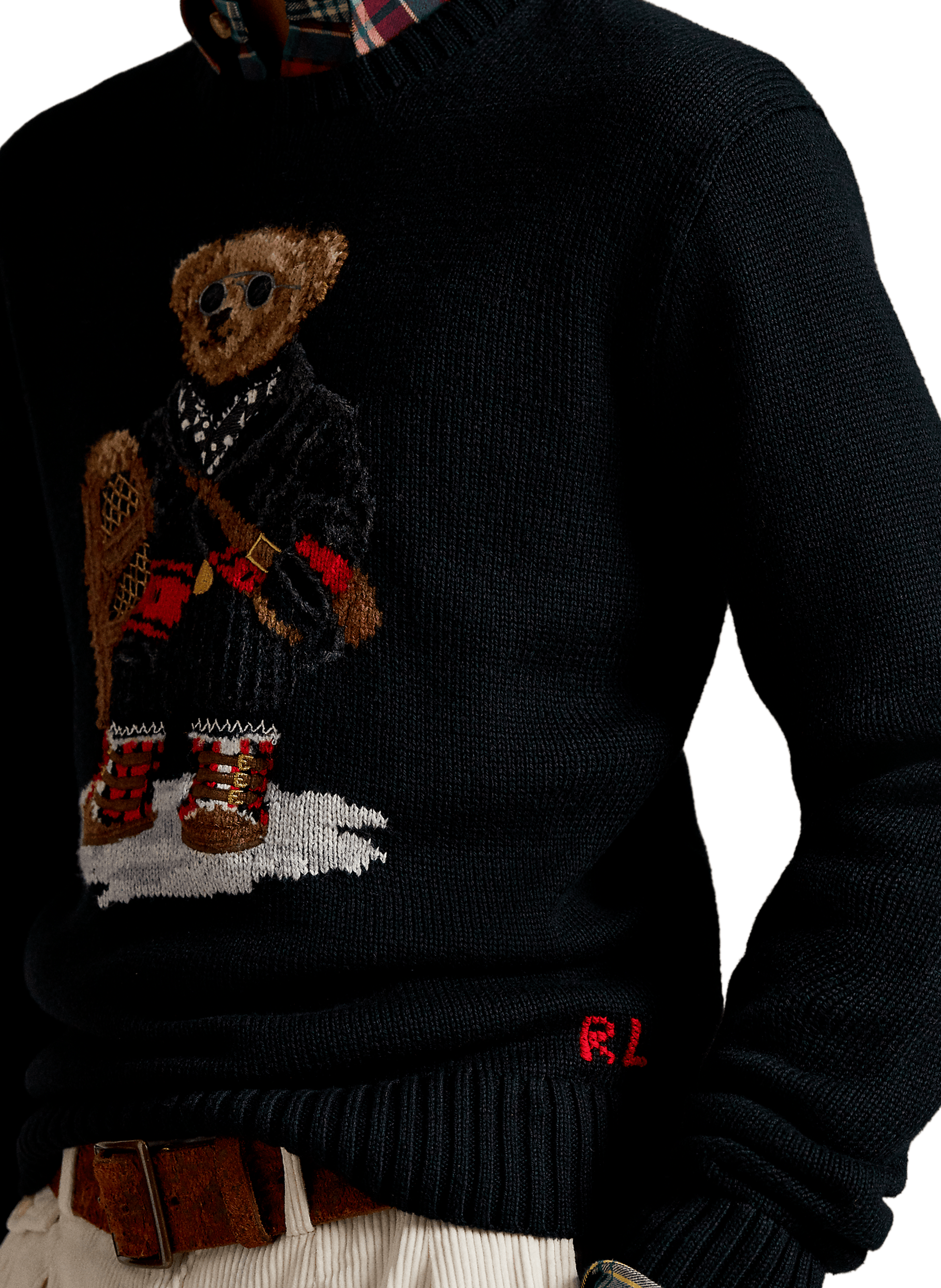 Pull en coton et cachemire POLO RALPH LAUREN Noir