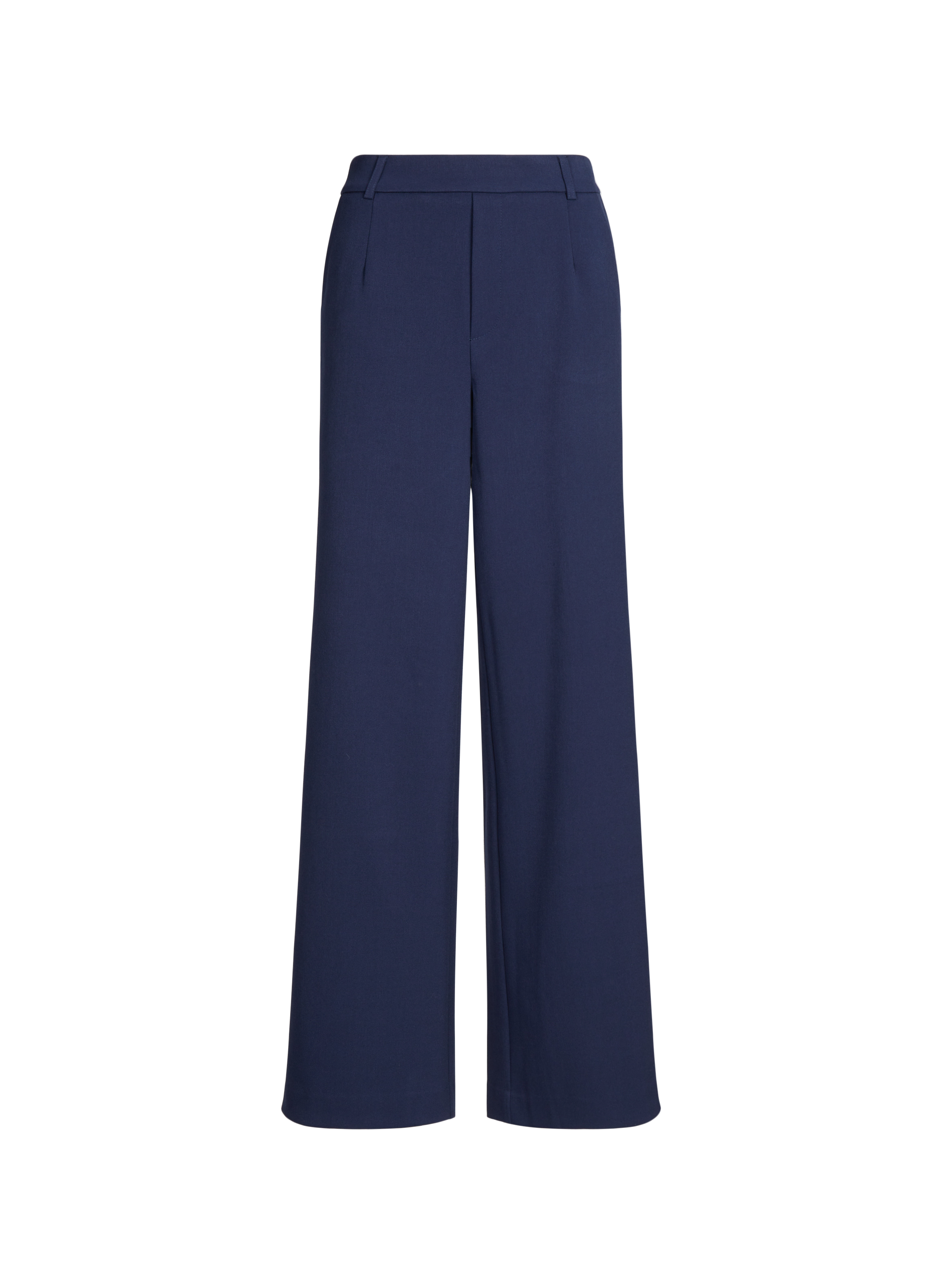 Pantalon taille haute Vivarone ample  VILA Bleu