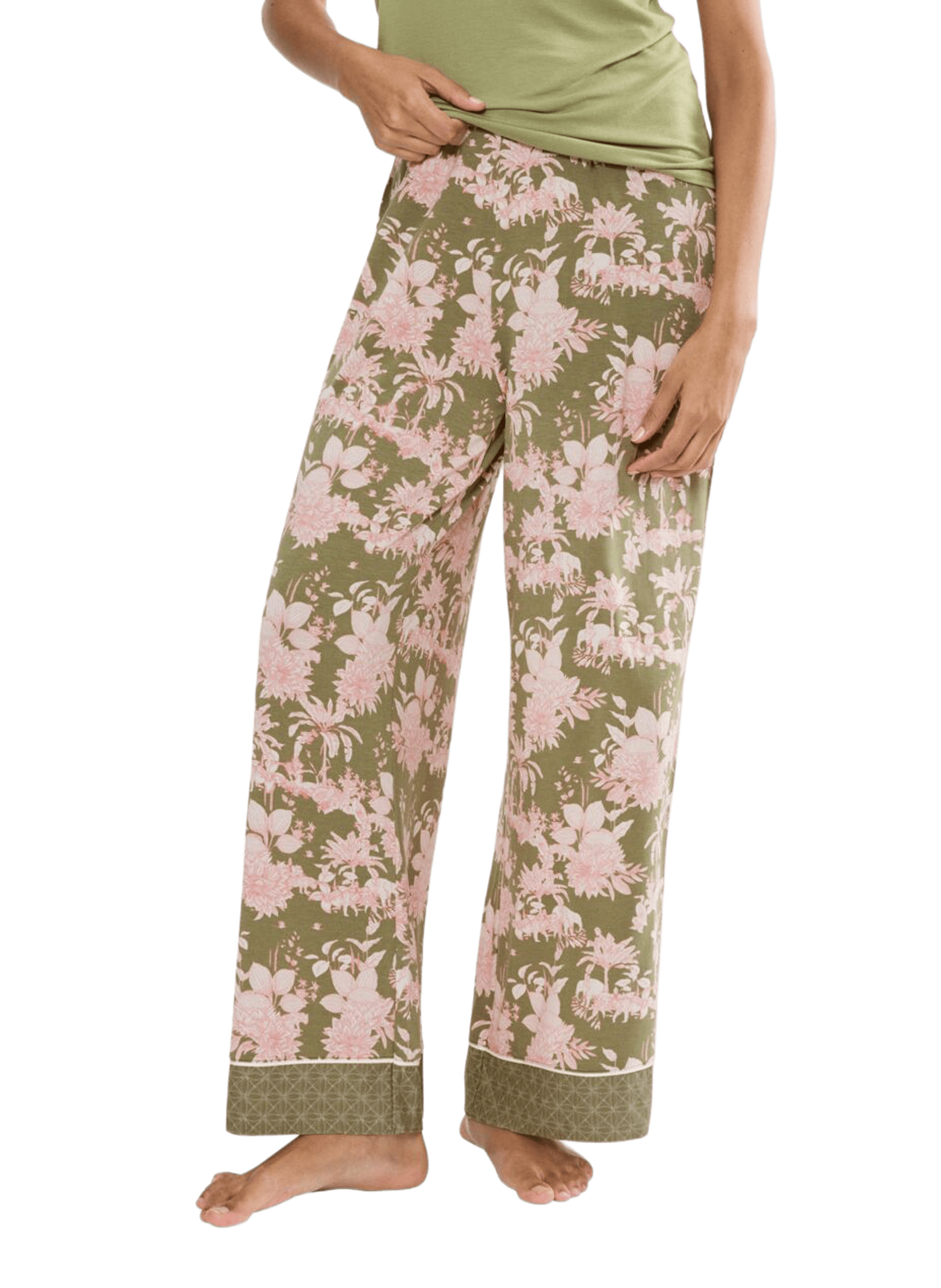Printed pyjama trousers TRIUMPH Khaki