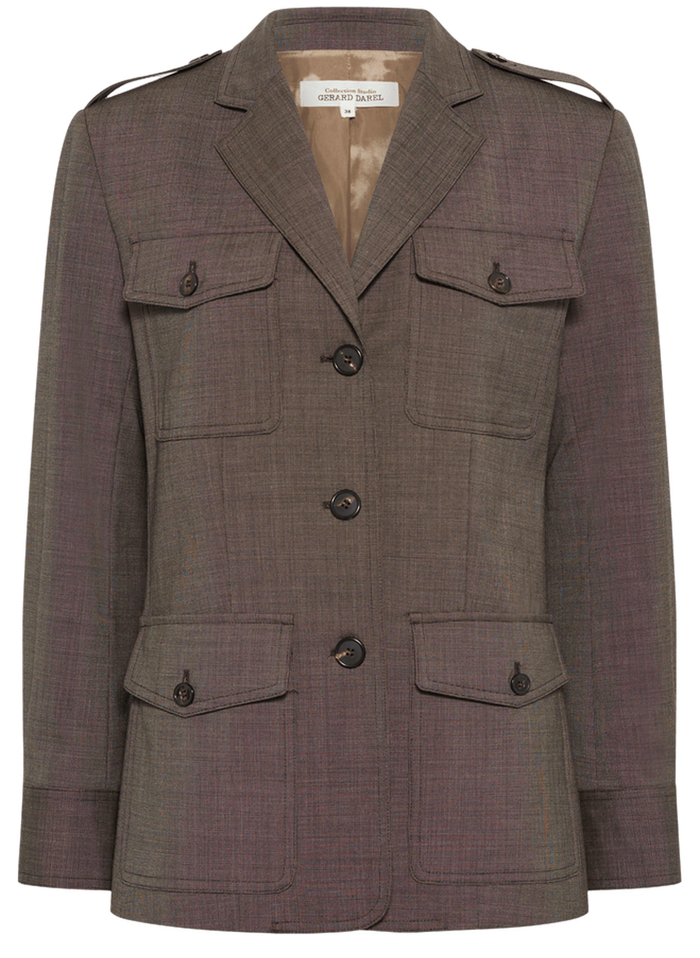 Saharienne imprimé fil à fil - tallie GERARD DAREL Marron