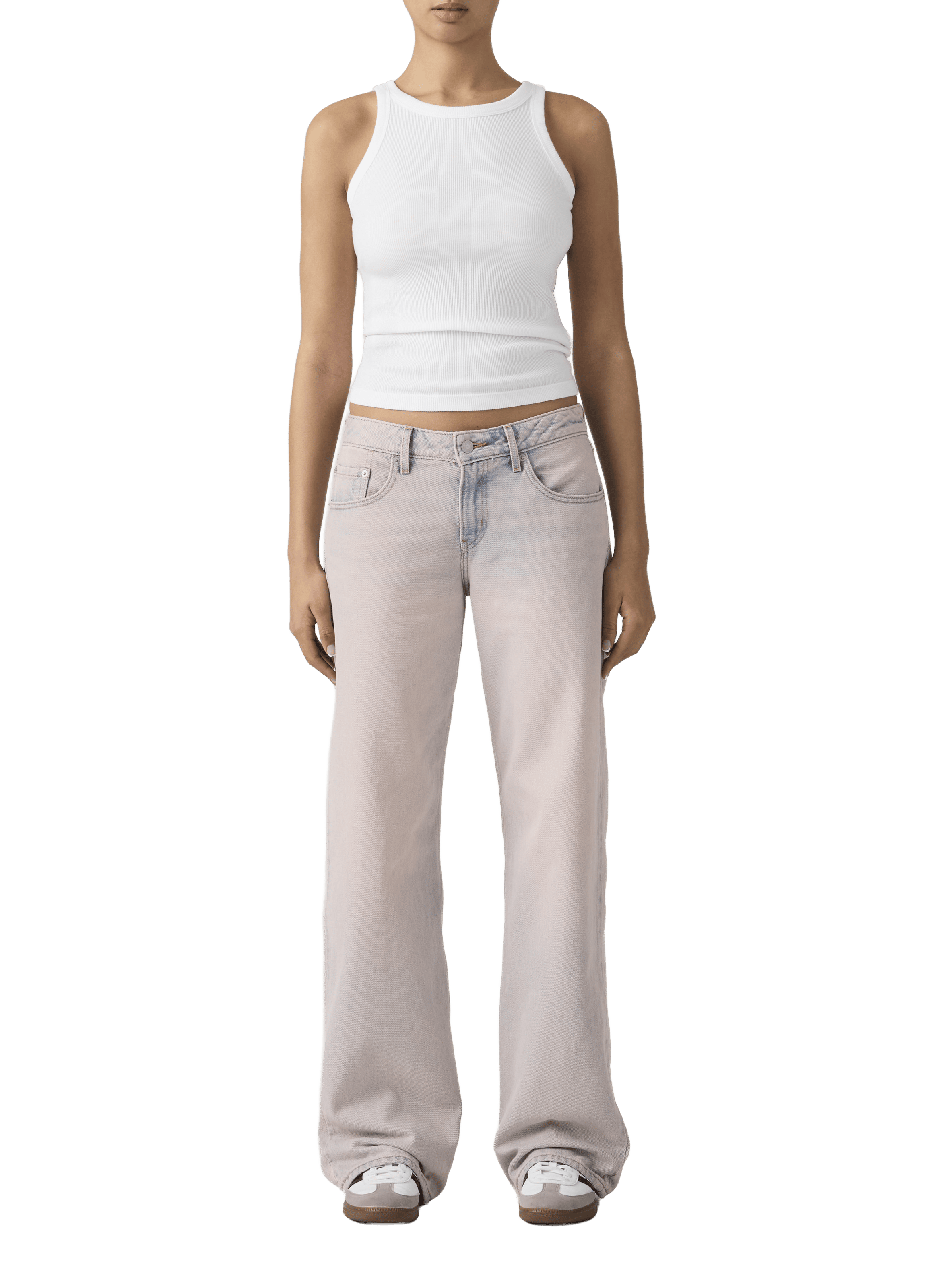 Straight cotton jeans LEVI'S Pink