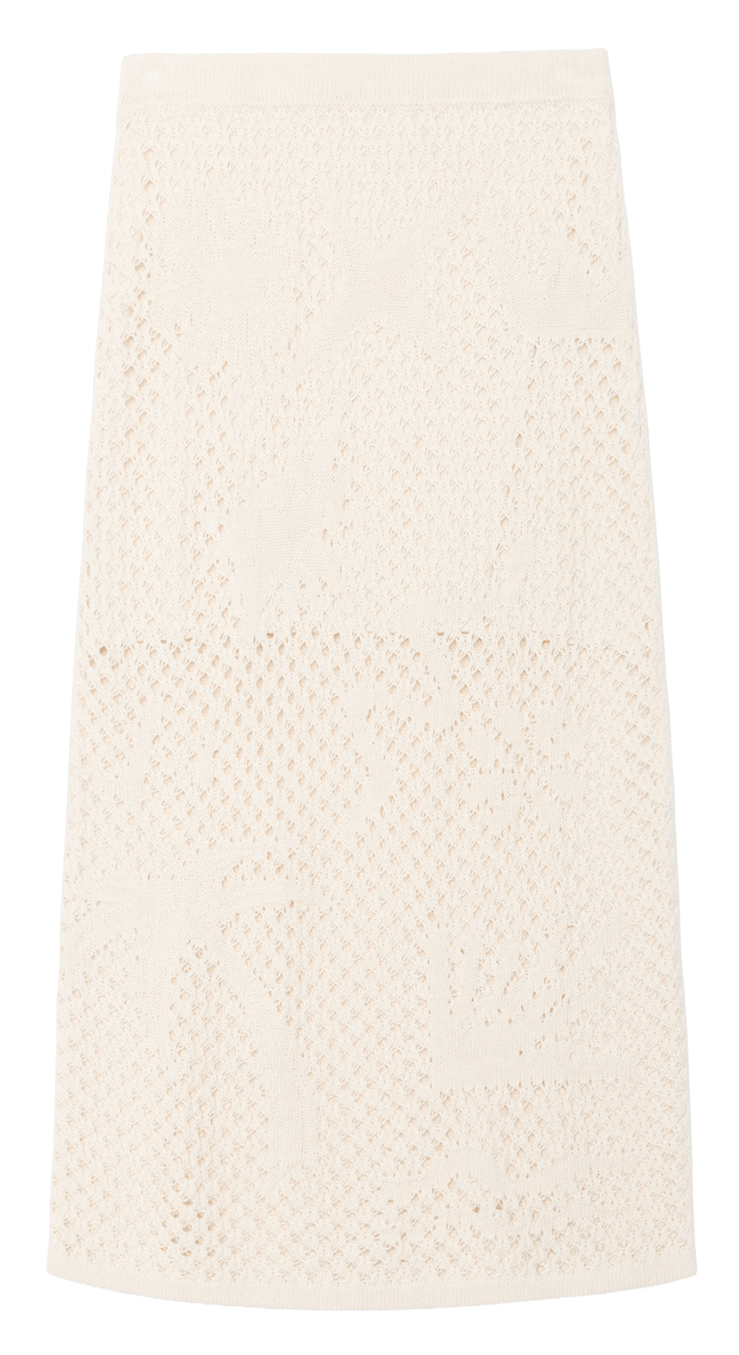 Jupe midi en crochet avec jacquard soly ZADIG&VOLTAIRE Blanc