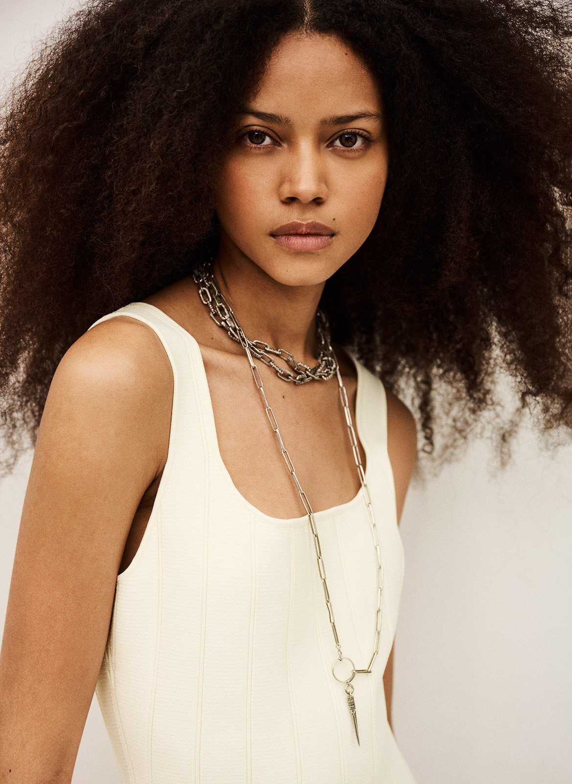 Robe courte col caré cattana BA&SH Beige