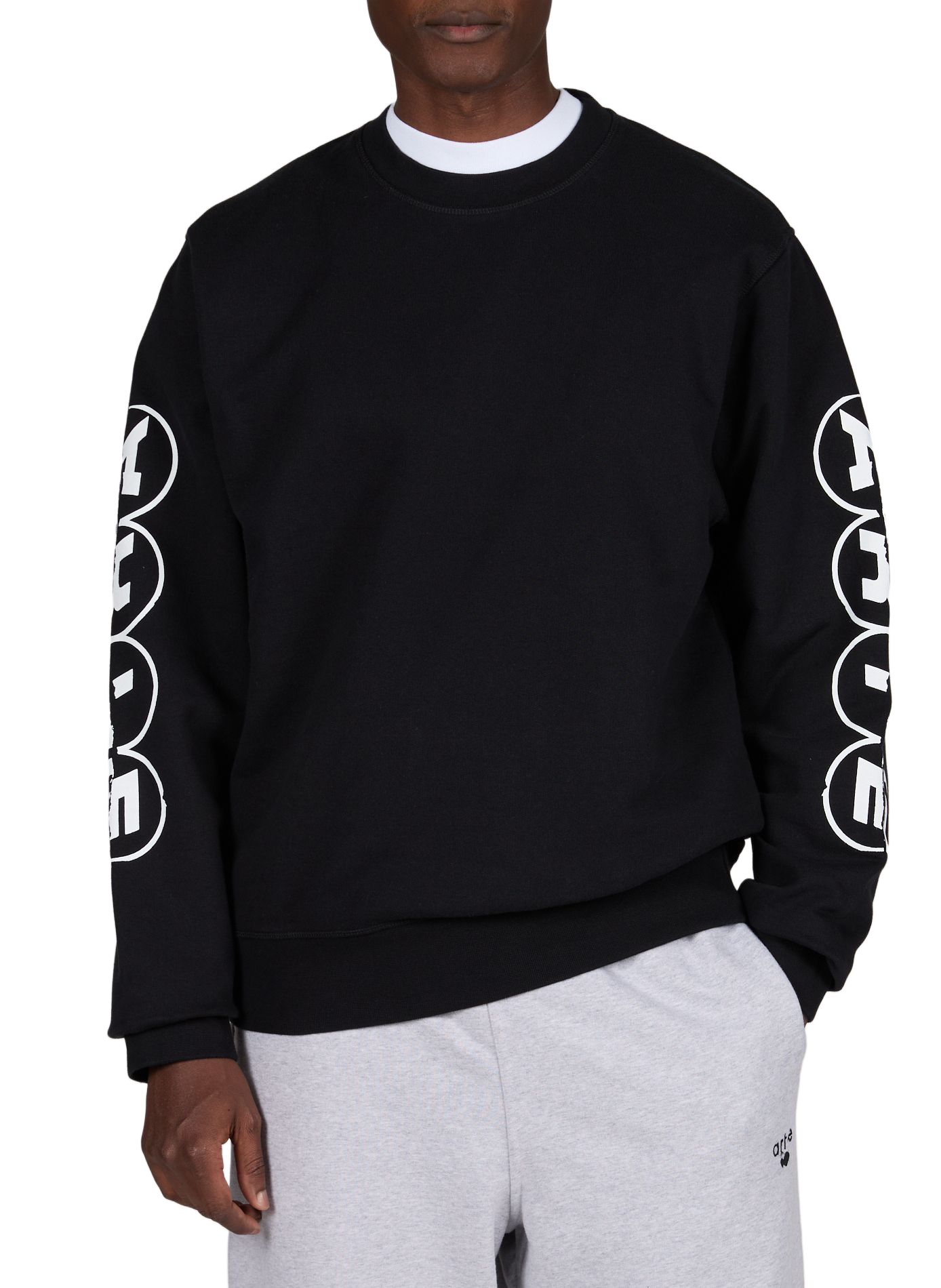 Sweat logo sur manches en coton ARTE ANTWERP Noir