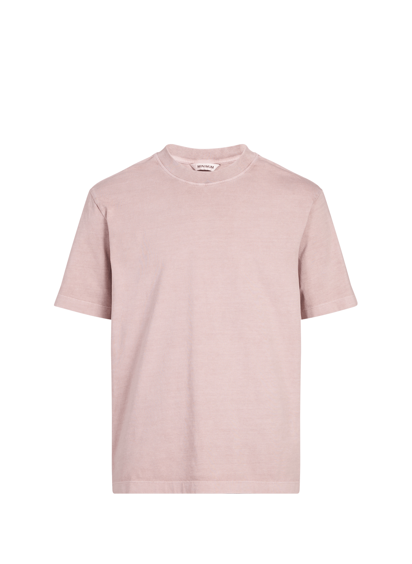 T-shirt droit manches courtes en coton MINIMUM Rose