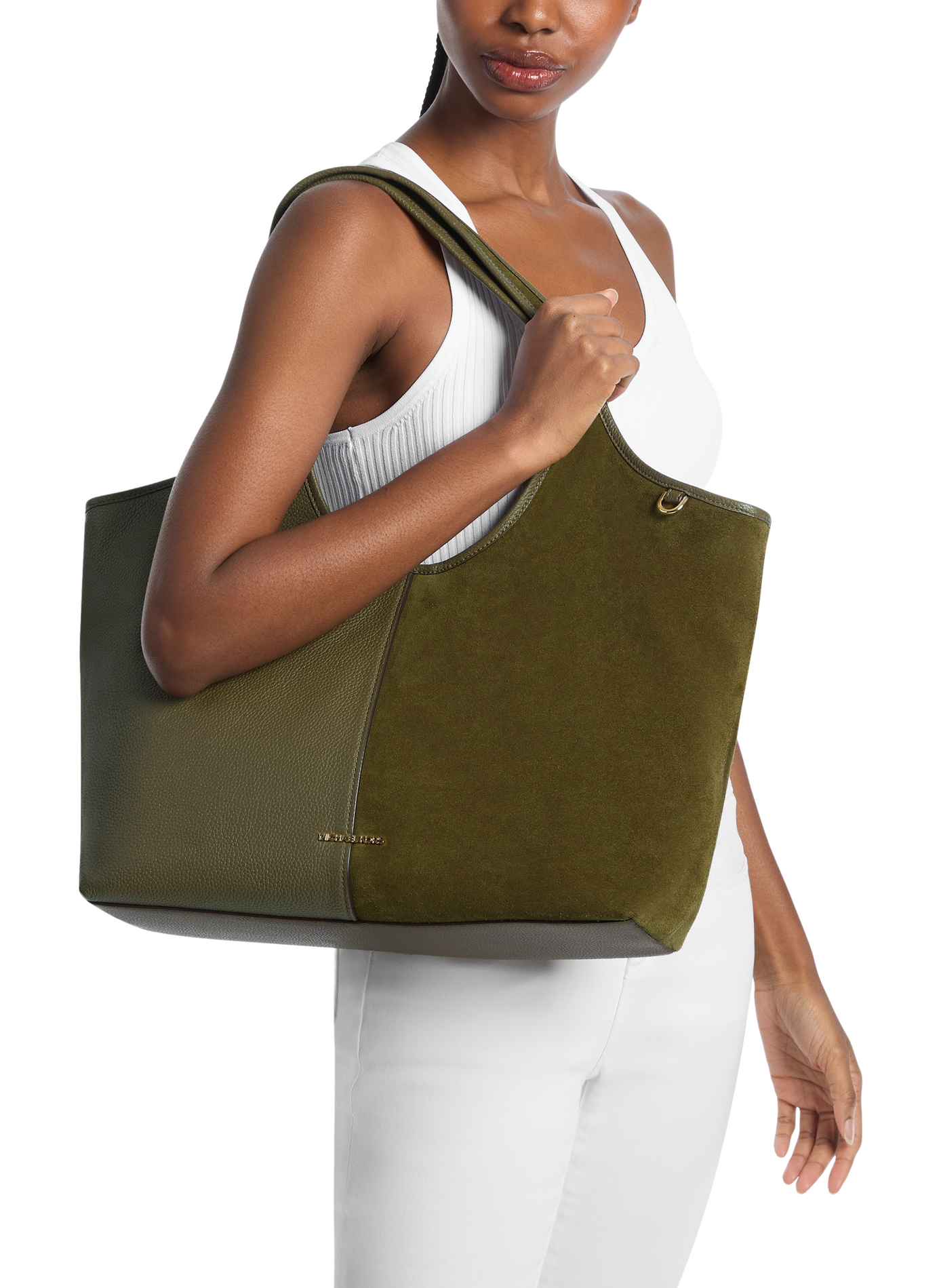 Sac cabas en cuir MICHAEL KORS Marron