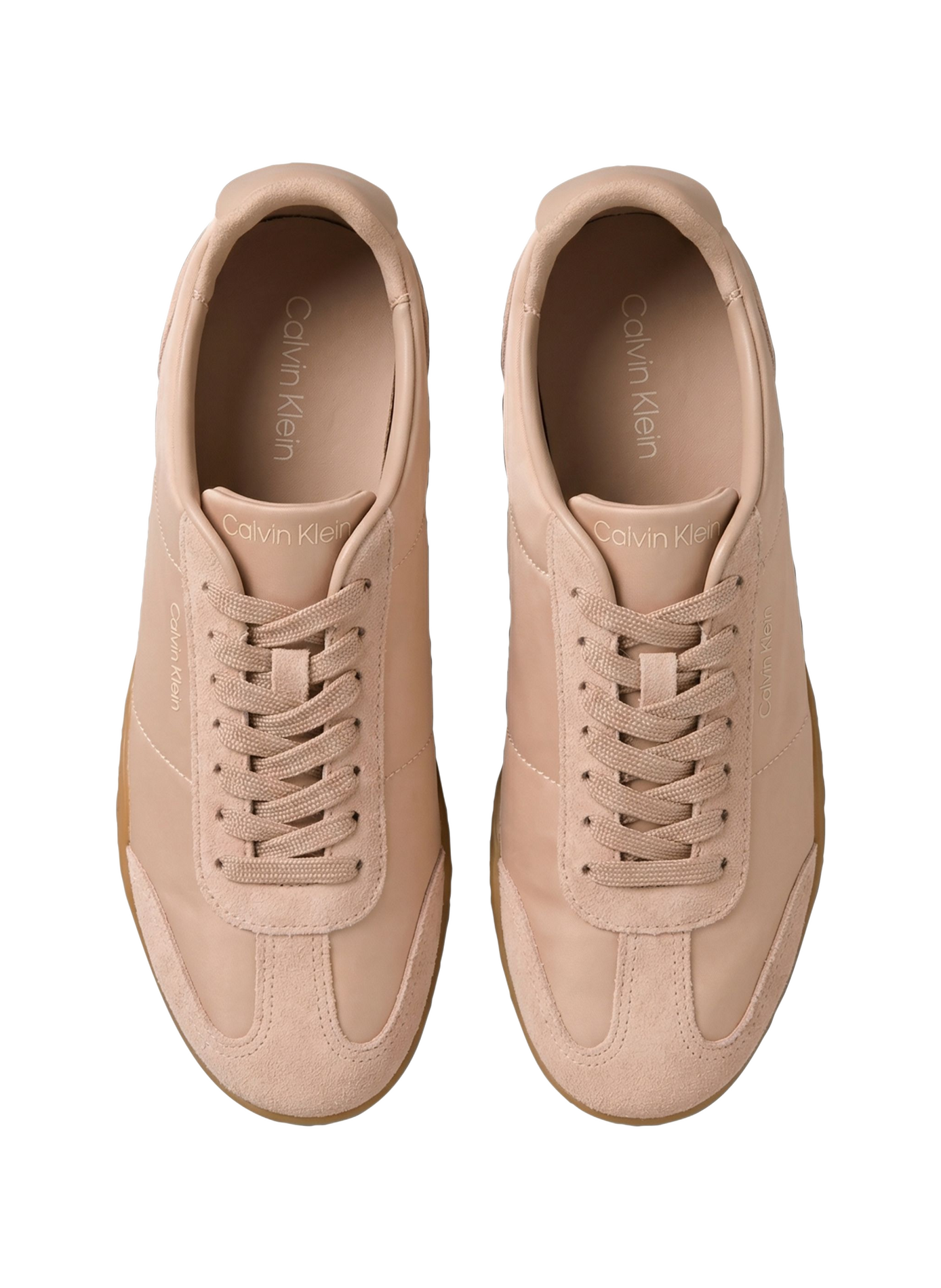 Sneakers mit zweifarbiger Sohle und Logo CALVIN KLEIN Beige