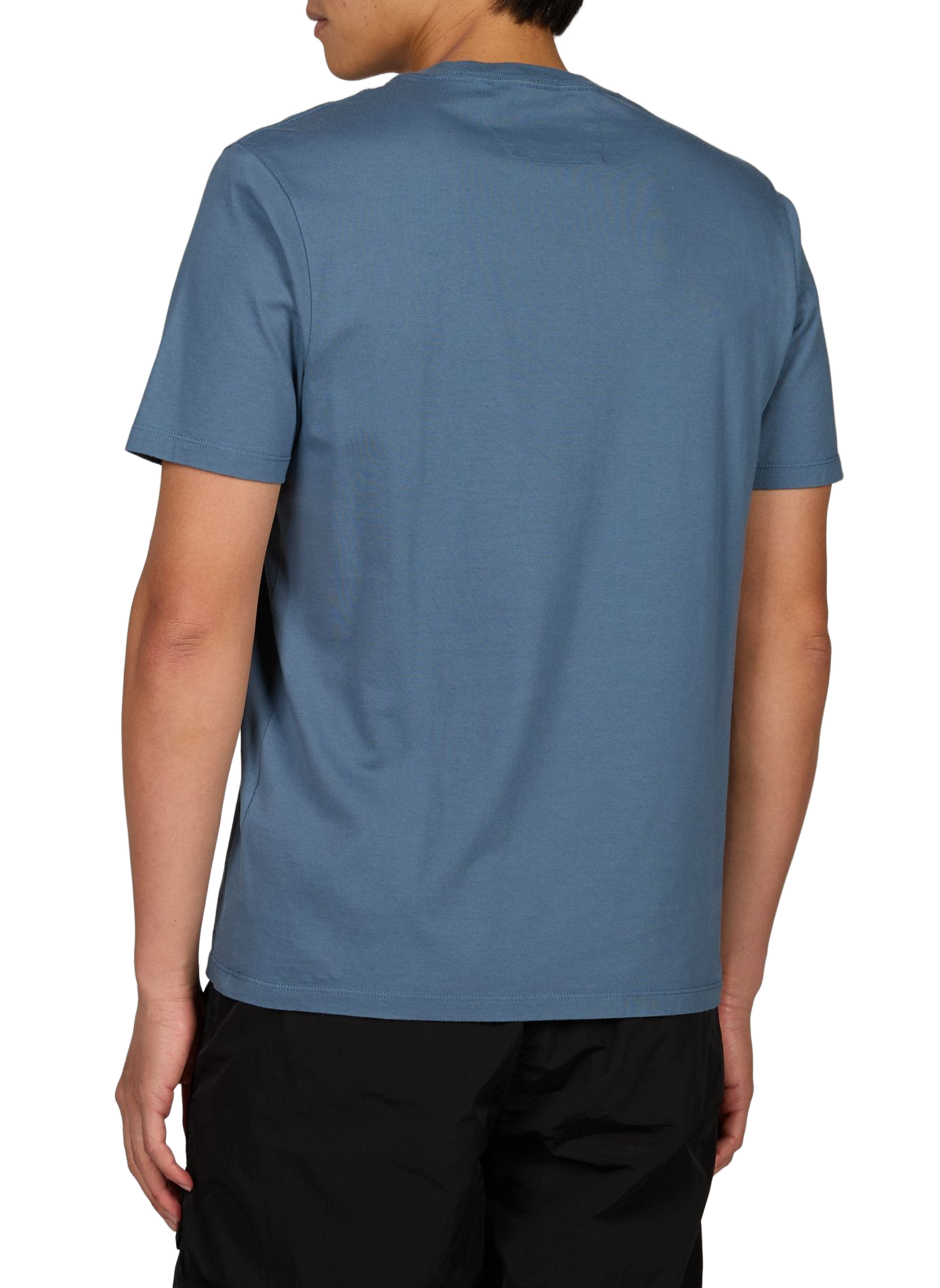 Embroidered logo T-shirt CP COMPANY Blue