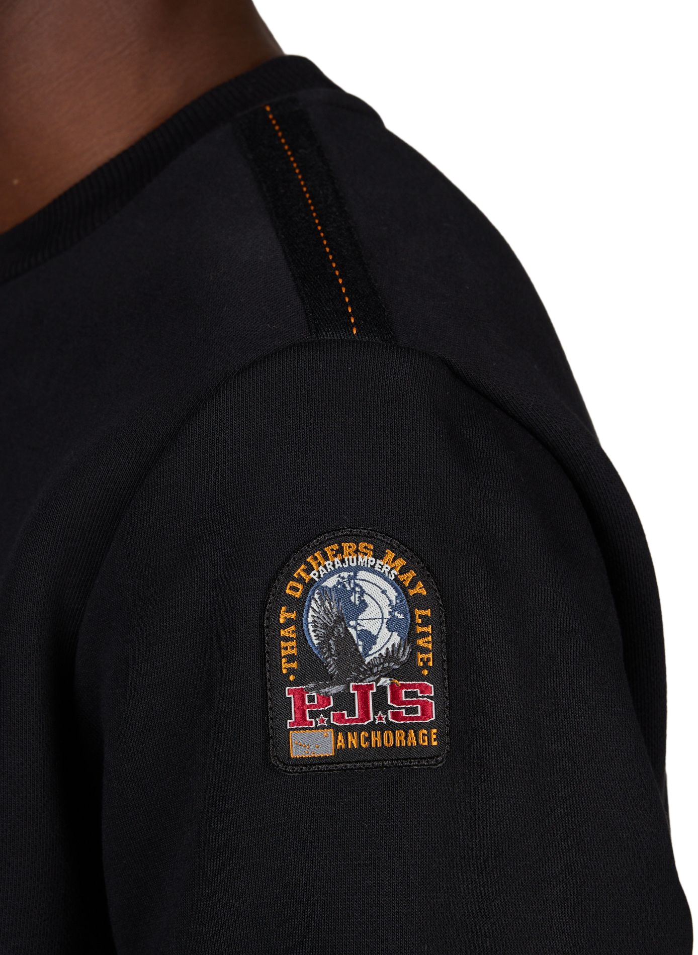 Straight cotton-blend sweatshirt PARAJUMPERS Black