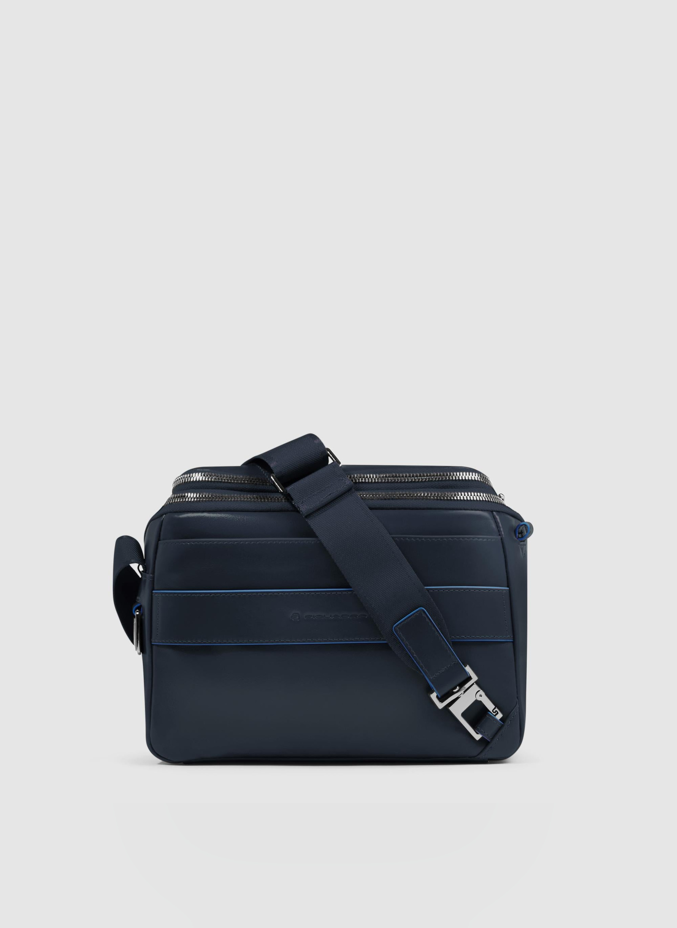 Sac bandoulière homme personnalisable PIQUADRO Bleu