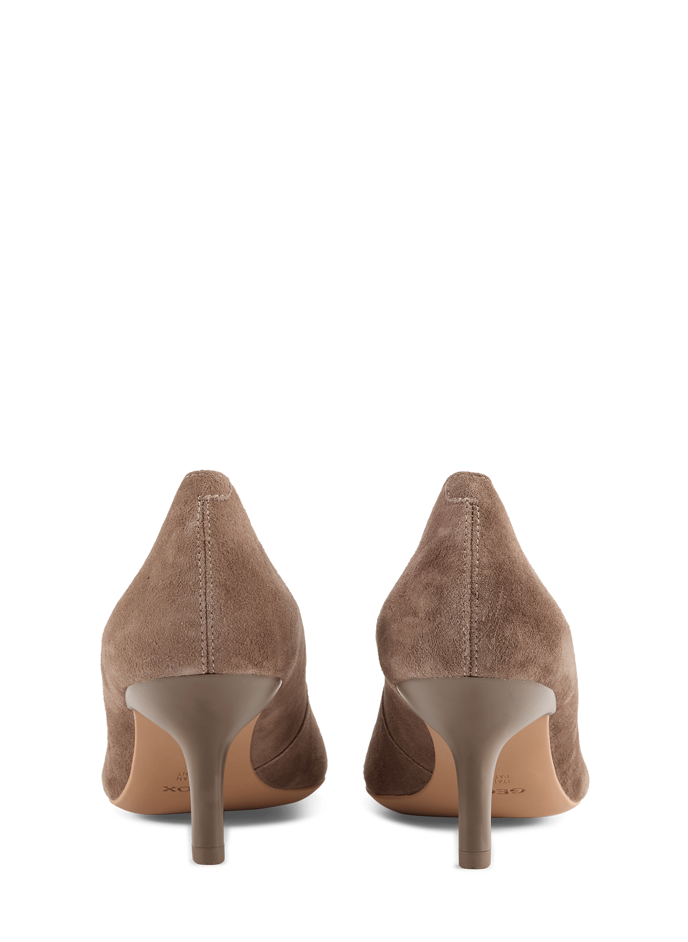 Leather heels GEOX Brown
