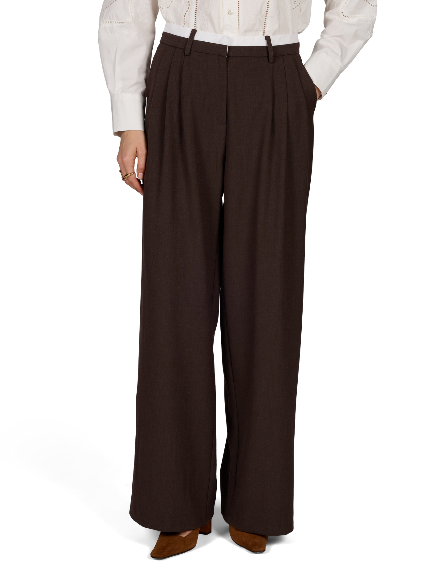 Weite Baumwollhose ARTLOVE Braun